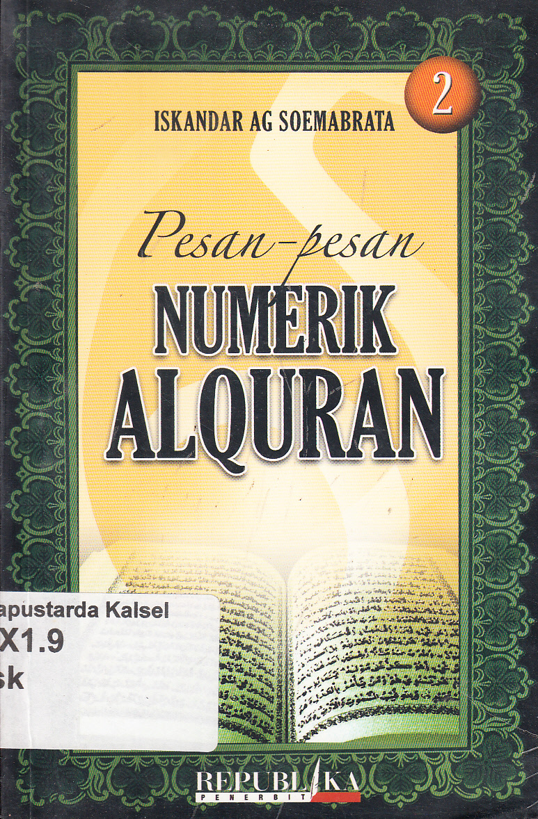 Cover Pesan-pesan Numerik Al-Qur an 2 / Iskandar AG Soemabrata
