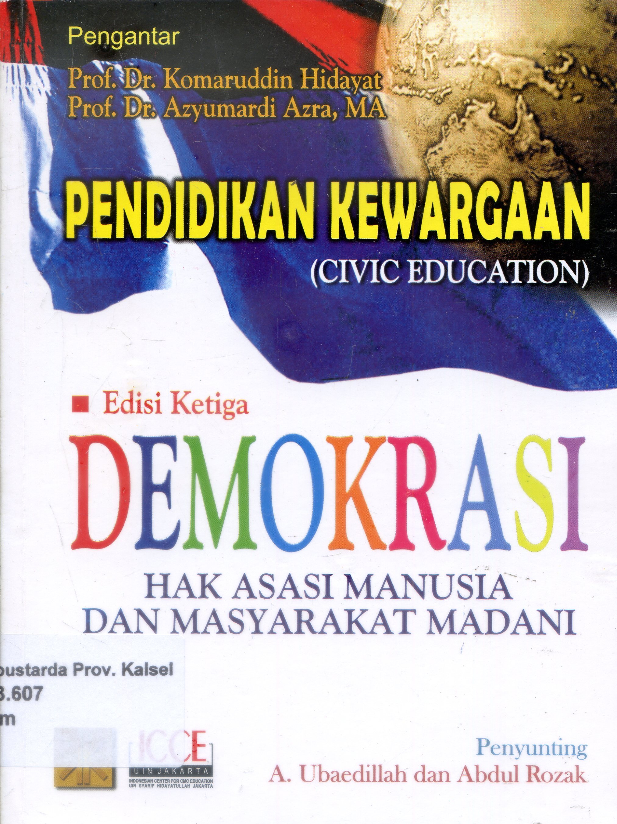Cover Pendidikan kewargaan (civic education) : demokrasi, hak asasi manusia dan masyarakat madani