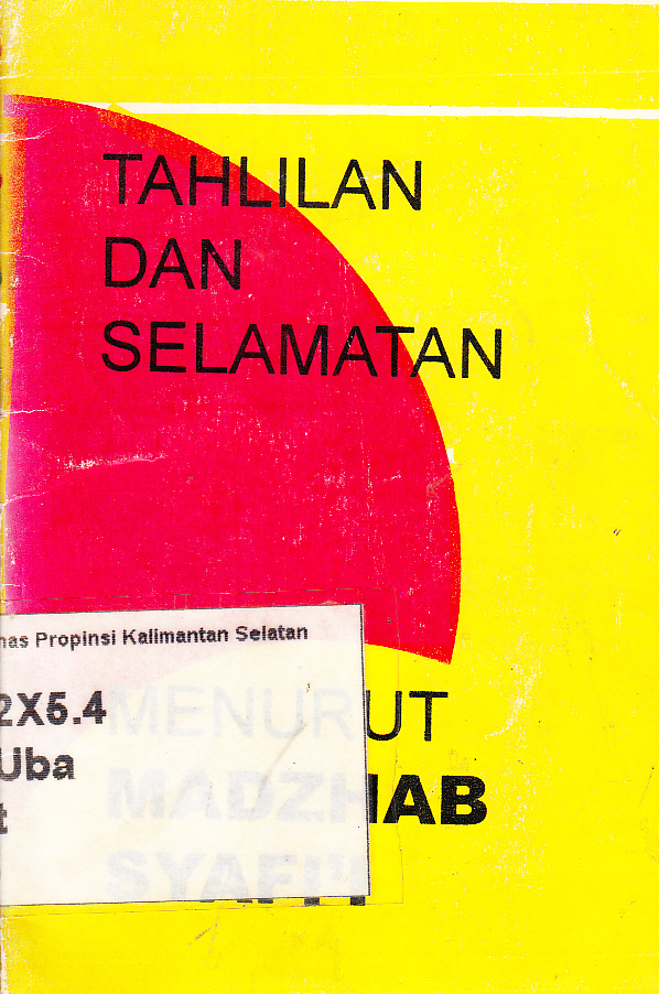 Cover Tahlilan dan selamatan menurut Mazhab Syafi'i / Ubaidillah