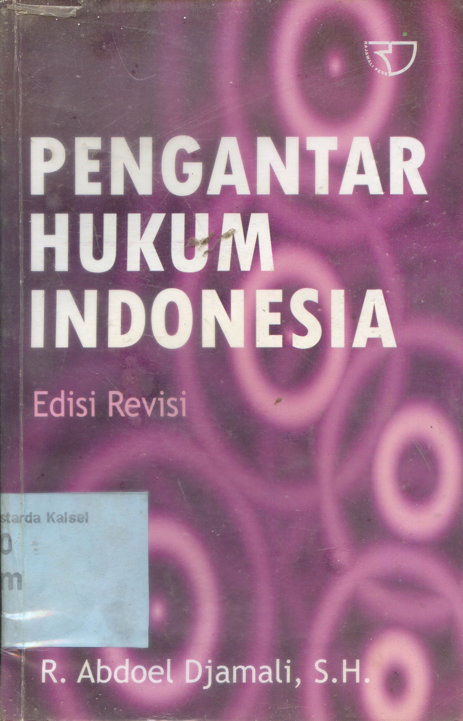 Cover Pengantar hukum Indonesia / R.Abdoel Djamali