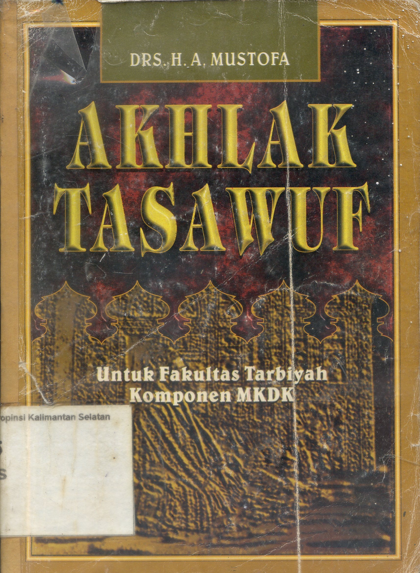 Cover Akhlak Tasawuf / Mustofa