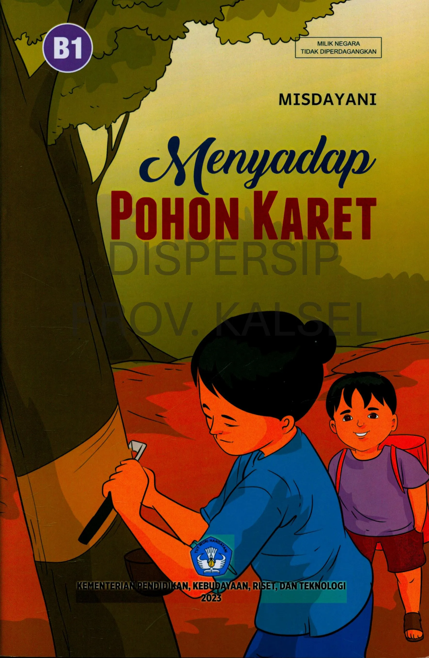 Cover Menyadap pohon karet / Misdayani