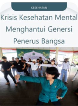 Cover Krisis Kesehatan Mental Menghantui Genersi Penerus Bangsa