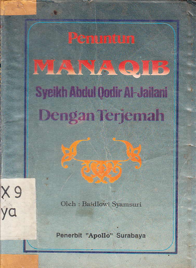 Cover Penuntun Manaqib Syeikh Abdul Qodir Al-Jailani Dengan Terjemah / Baidlowi Syamsuri