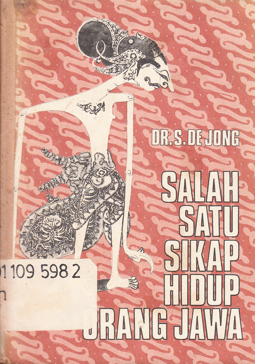 Cover Salah Satu Sikap Hidup Orang Jawa / S.De.Jong