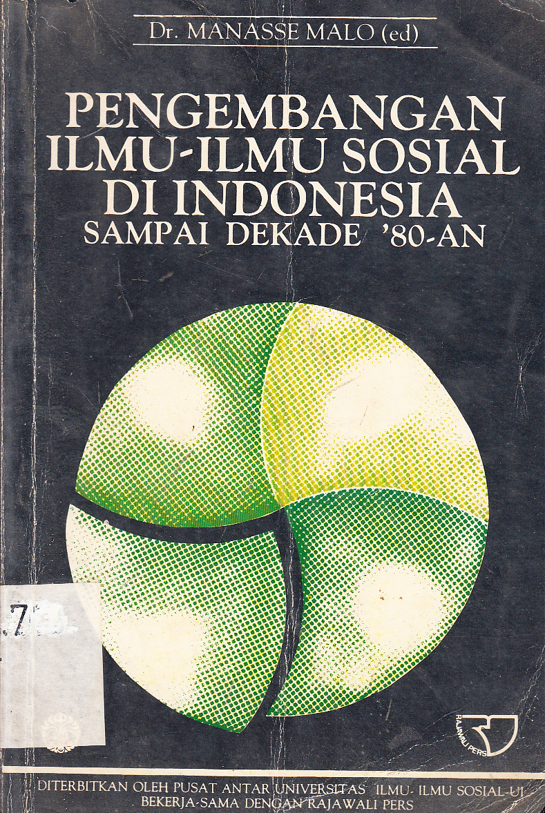 Cover Pengembangan Ilmu Ilmu Sosial di Indonesia samapi dekade '80-an / Manasse Malo