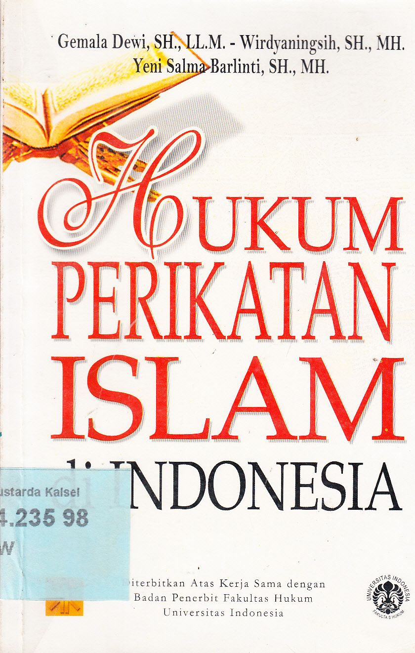 Cover Hukum Perikatan Islam di Indonesia / Gemala Dewi, Wirdyaningsih, Yeni Salma Barlinti