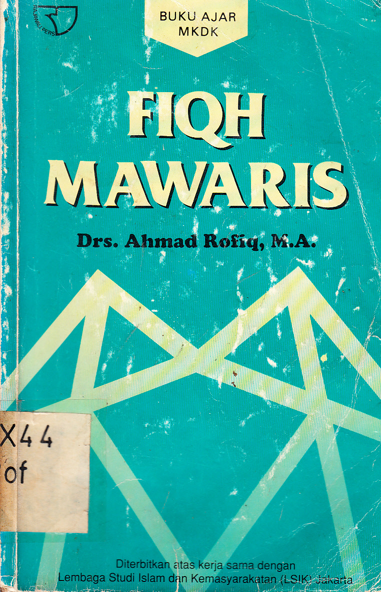 Cover Fiqh Mawaris / Ahmad Rofiq