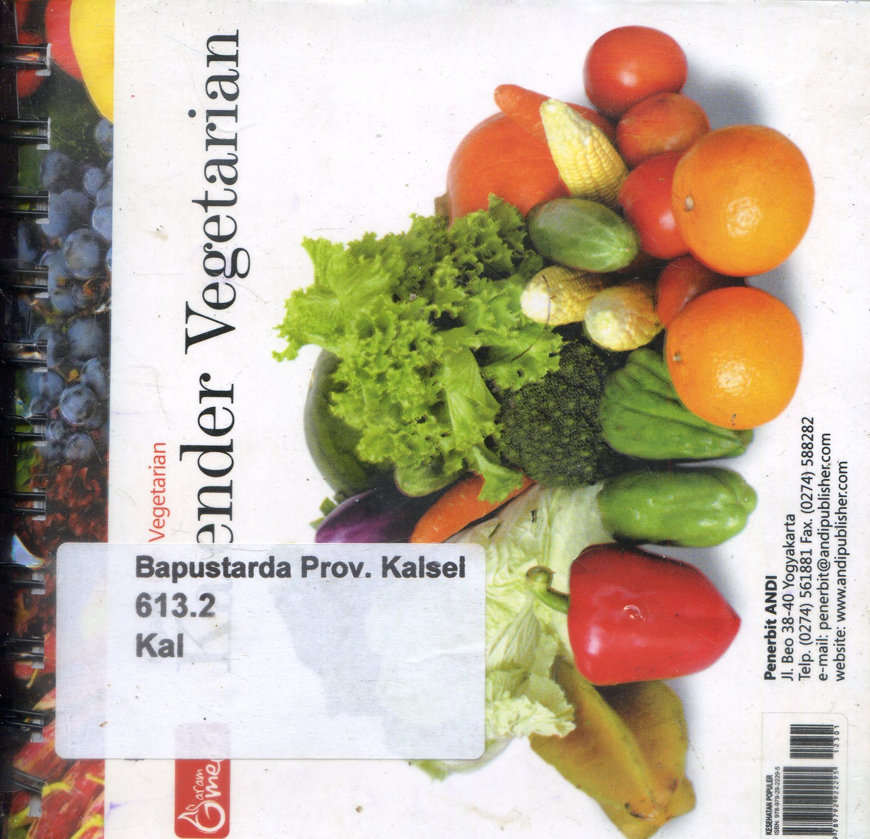 Cover Kalender Vegetarian / Majalah Info Vegetarian ; Editor, Nina Kenyar