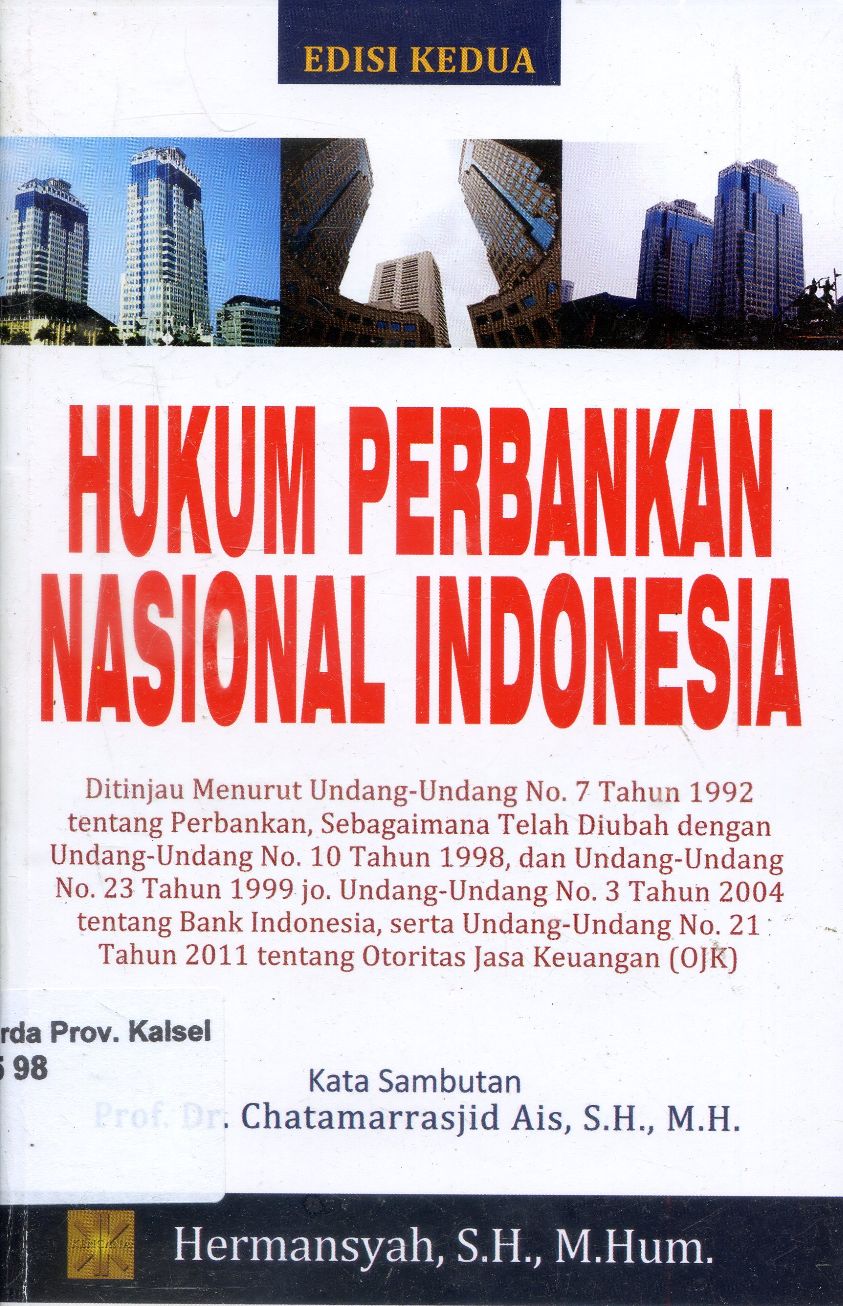 Cover Hukum Perbankan Nasional Indonesia / Hermansyah