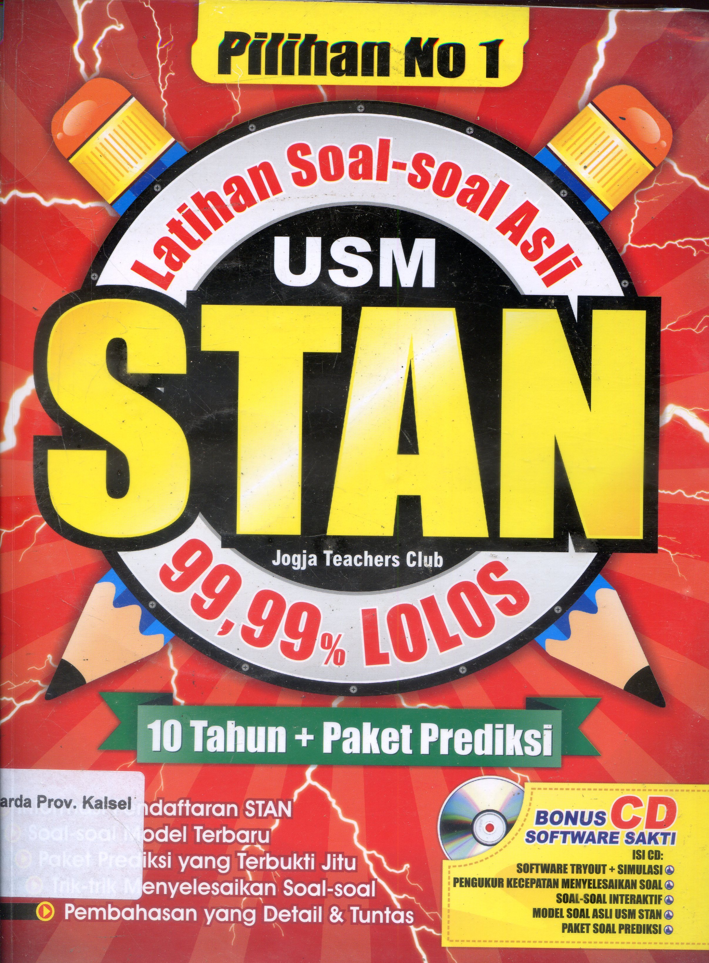 Cover Latihan Soal-soal Asli USM STAN / Jogja Teachers Club ; Penyunting, Nien, Aficha