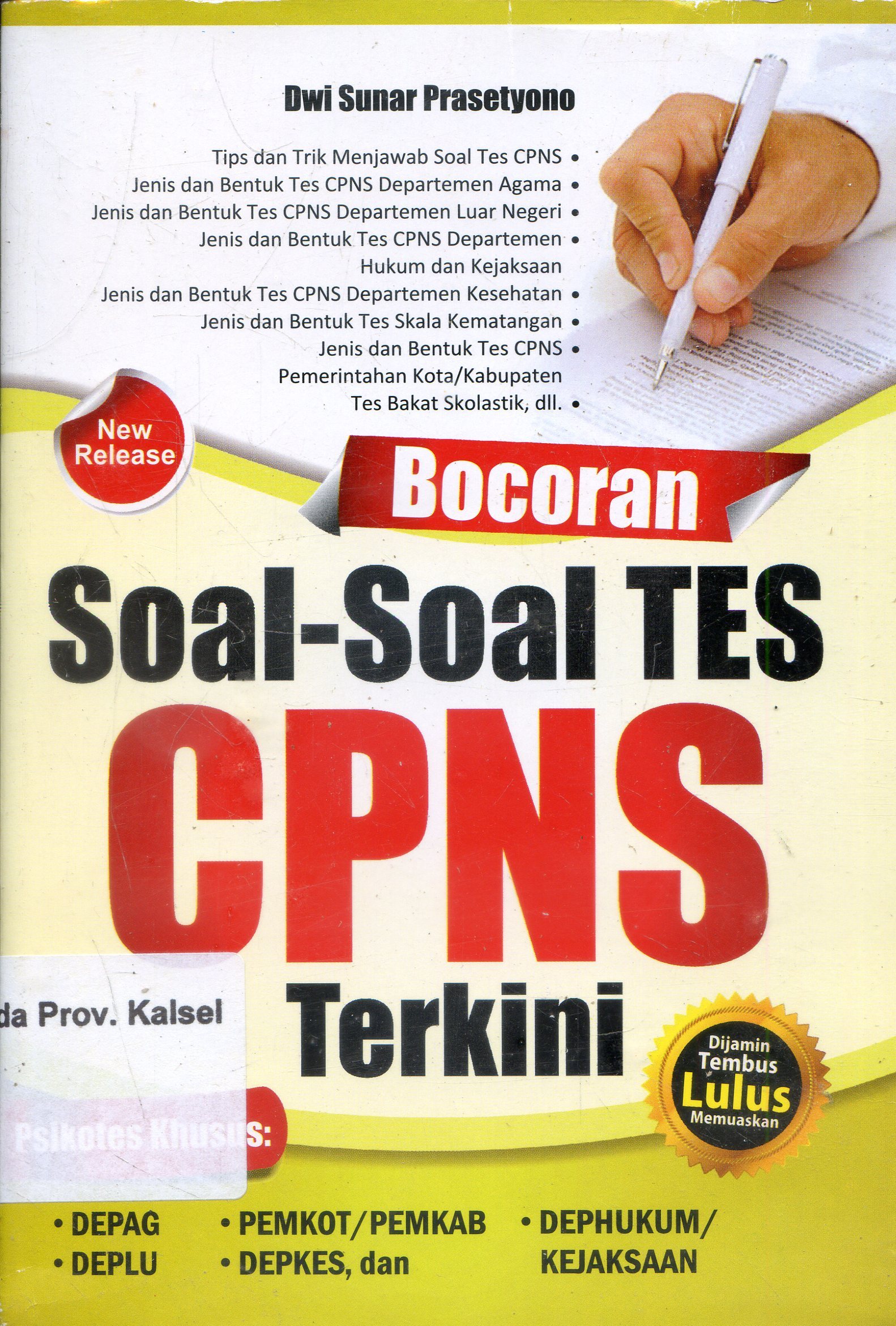 Cover Bocoran soal-soal tes CPNS terkini / Dwi Sunar Prasetyono