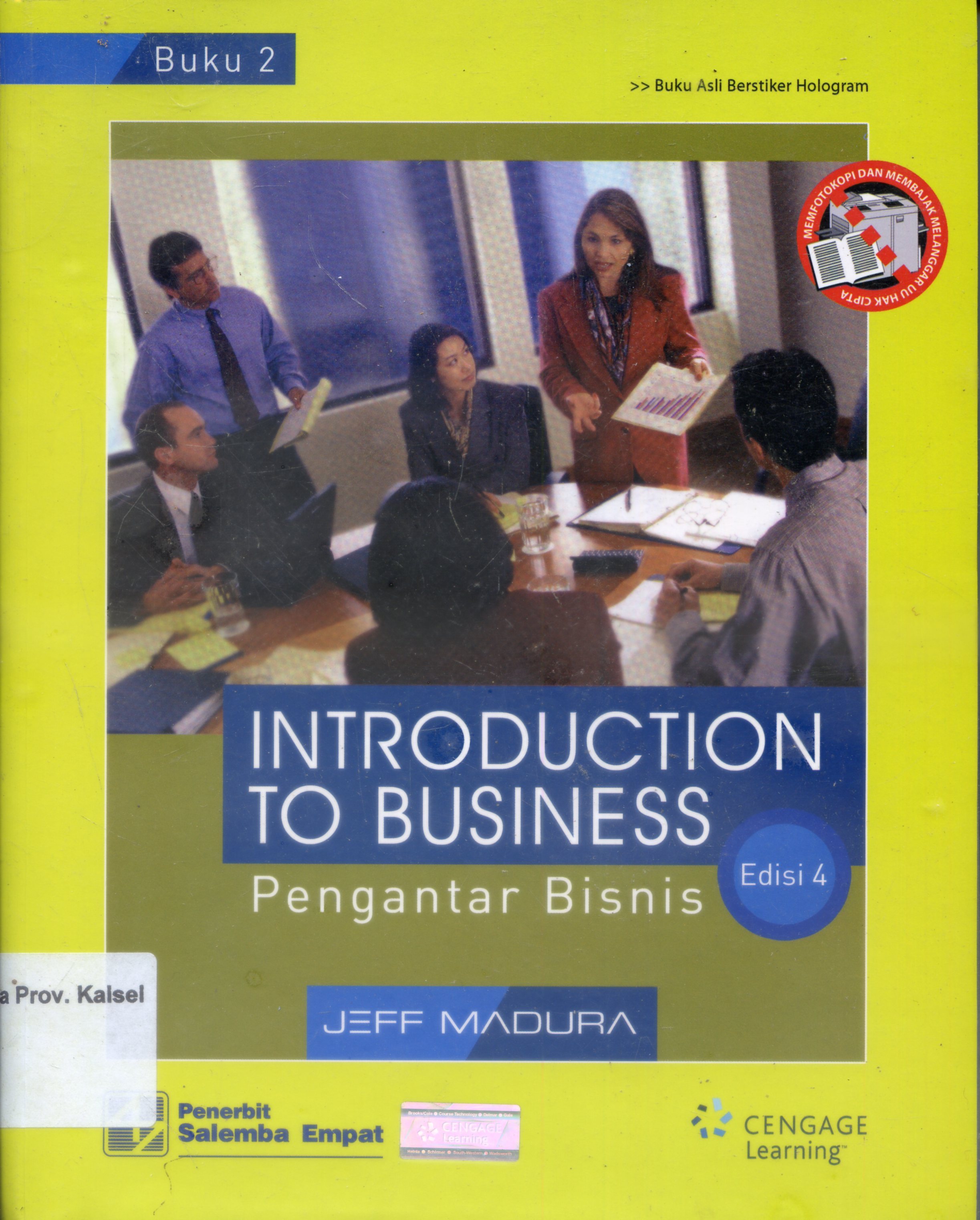 Cover Pengantar Bisnis / Jeff Madura ; Penerjemah, Ali Akbar Yulianto, Krista