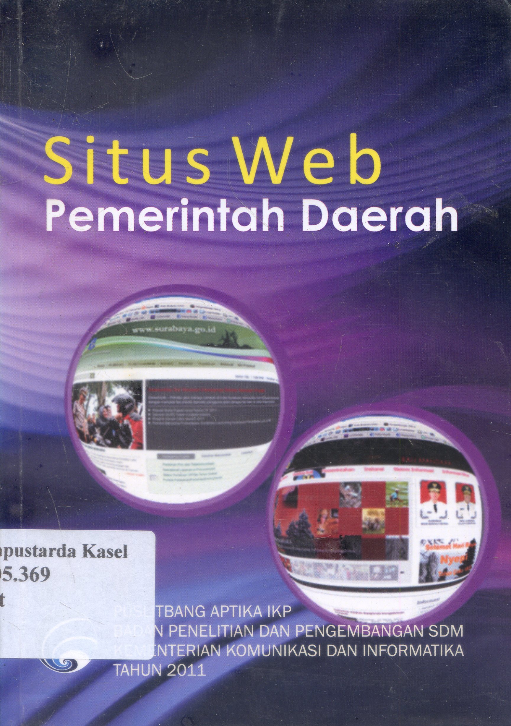 Cover Situs WEB Pemerintah Daerah / Editor, Riadi Fitri