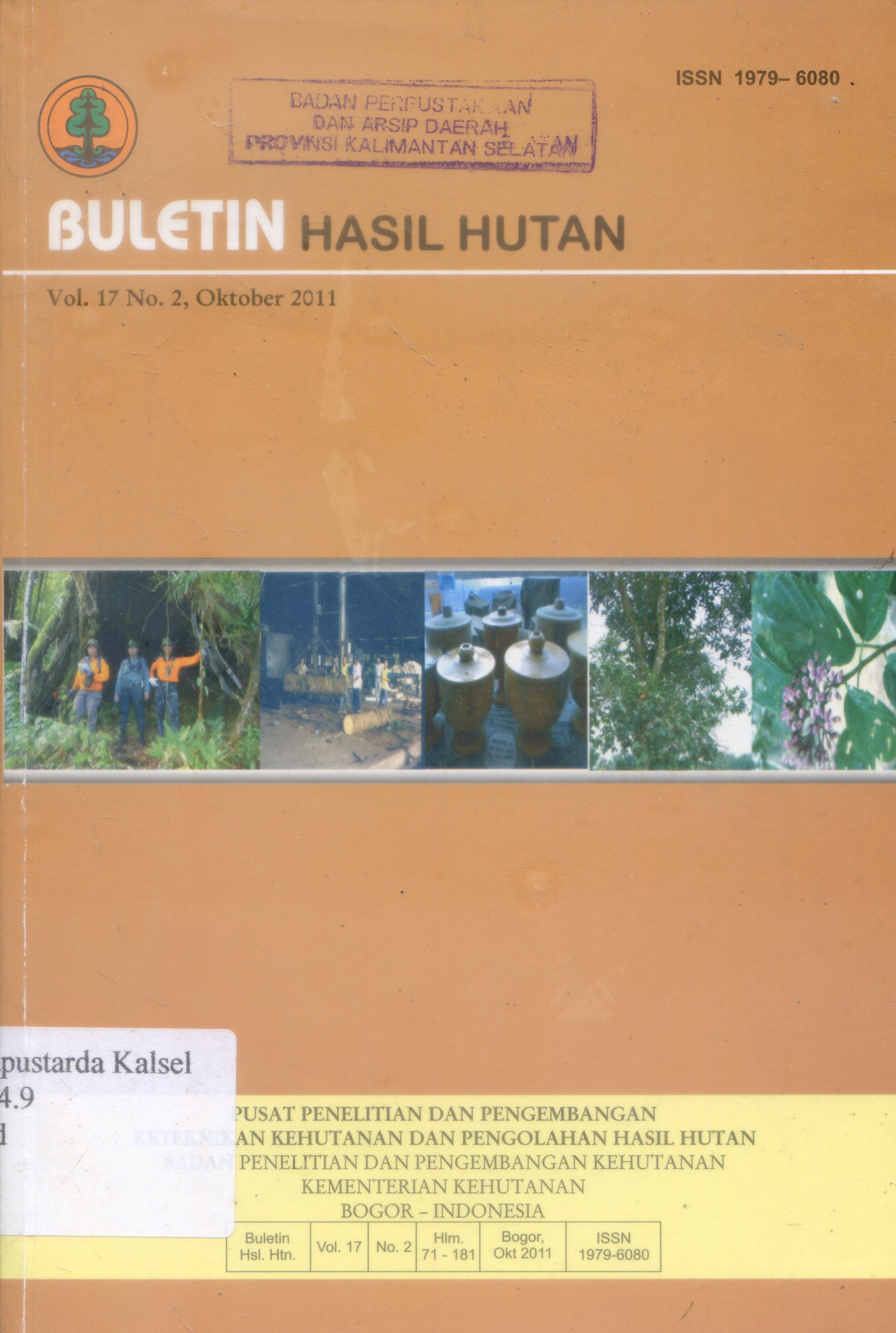 Cover Buliten hasil hutan / Lukman Hakim