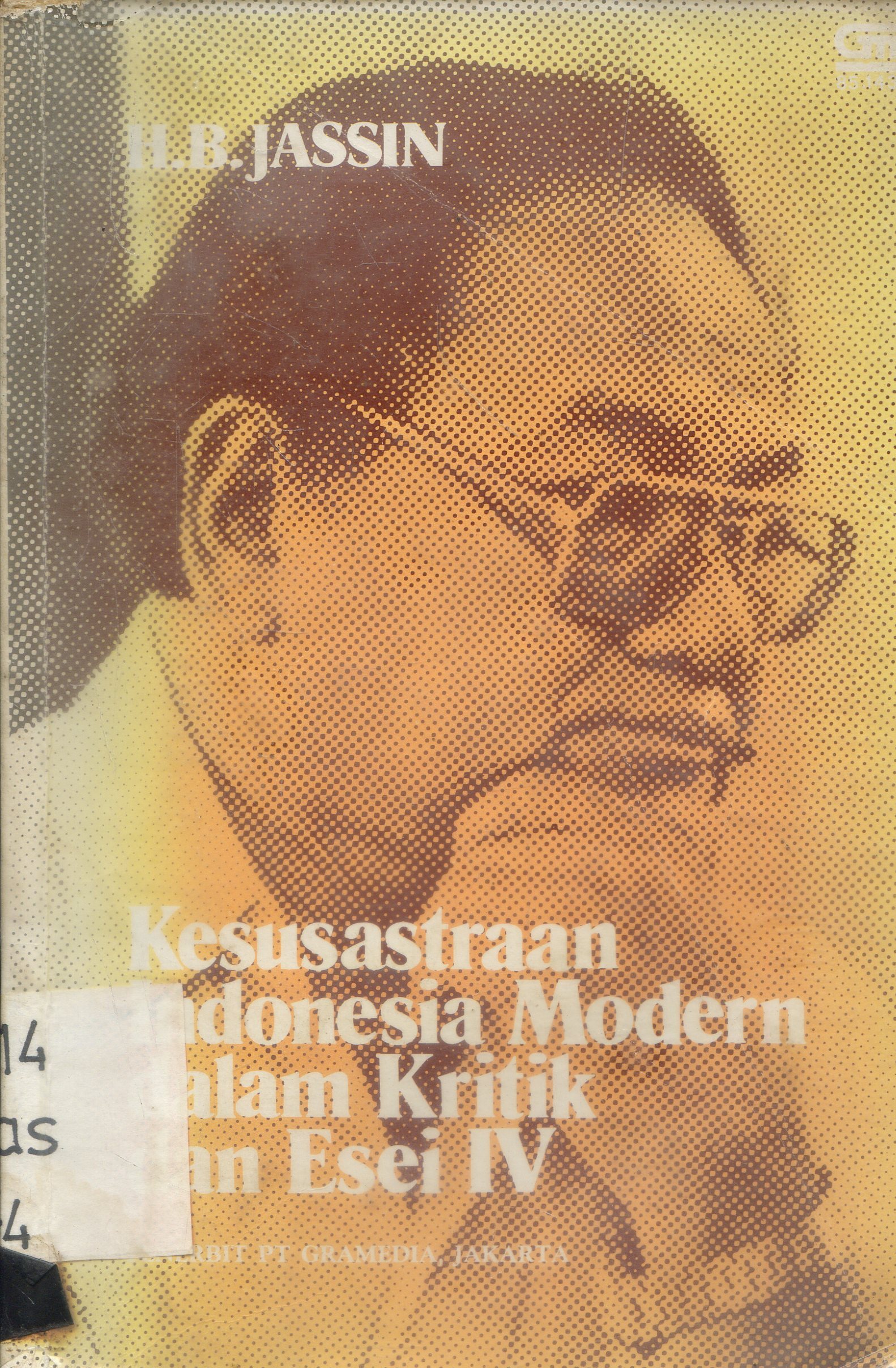 Cover Kesusastraan Indonesia Modern dalam Kritik dan Esai / Jassin