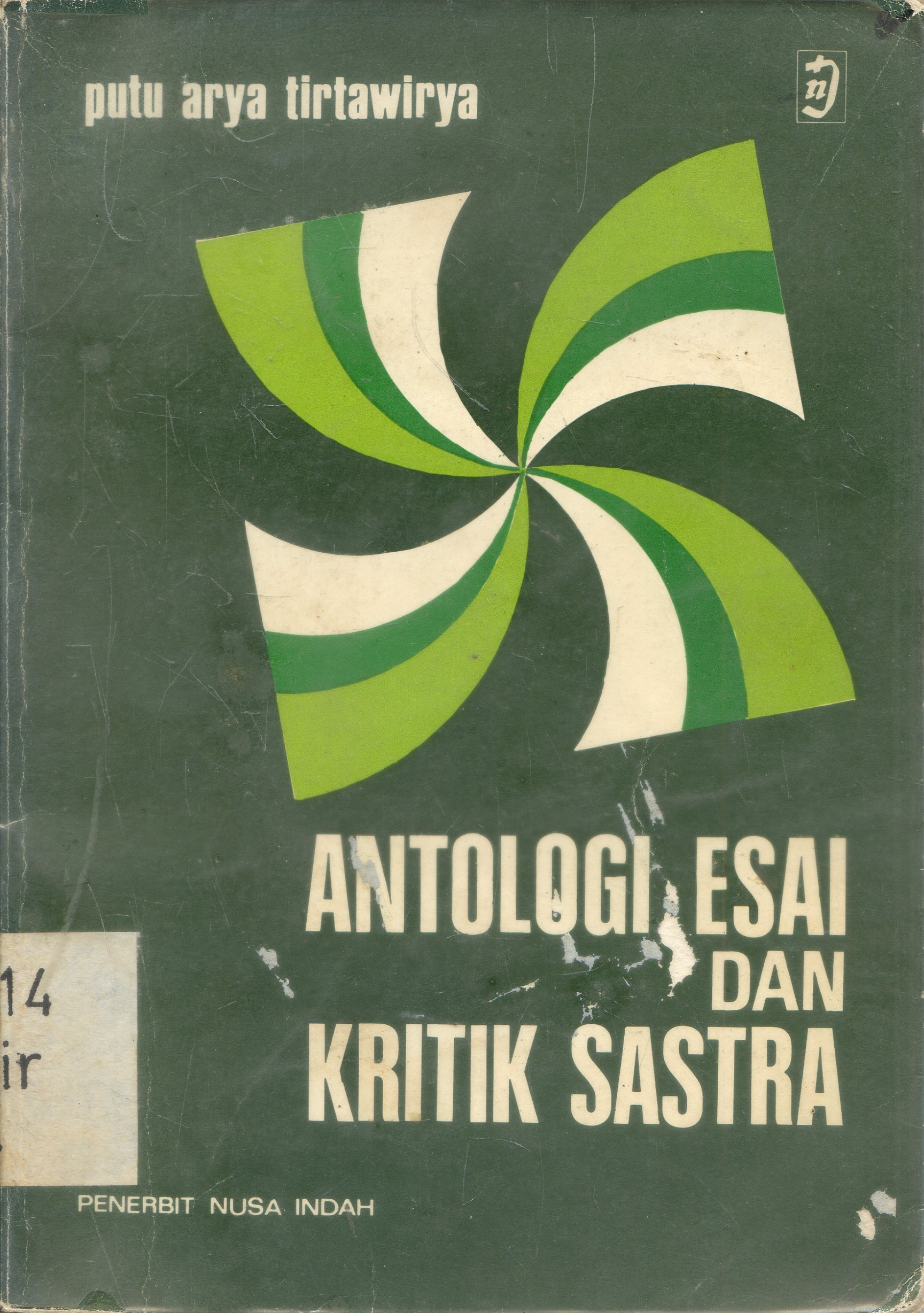Cover Antologi Esai dan Kritik sastra / Arya Putu Tirtawirya