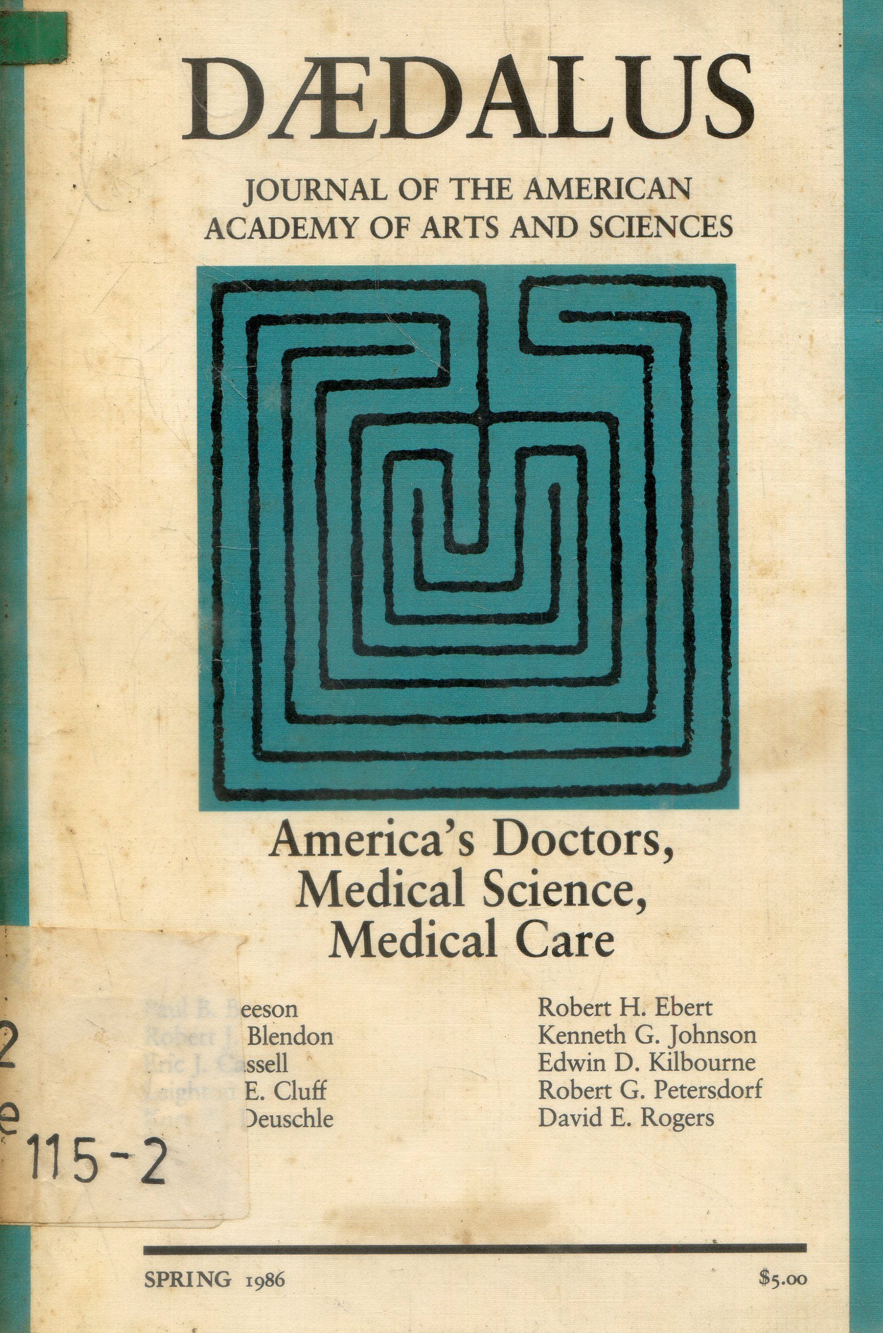 Cover Daedalus : Journal of the American Academy of arts and Sciences / Stephen R