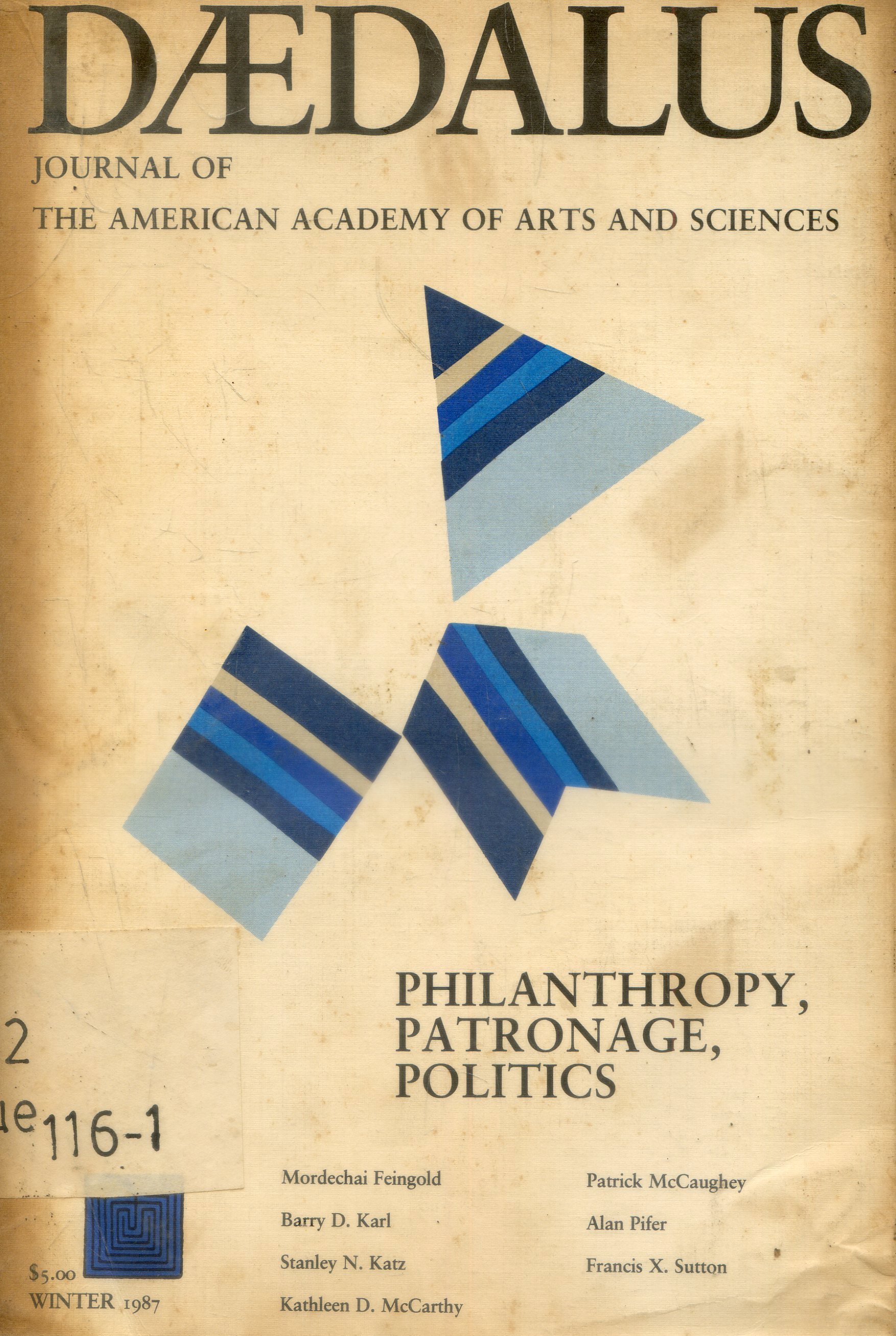 Cover Daedalus : Journal of the American Academy of arts and Sciences / Stephen R