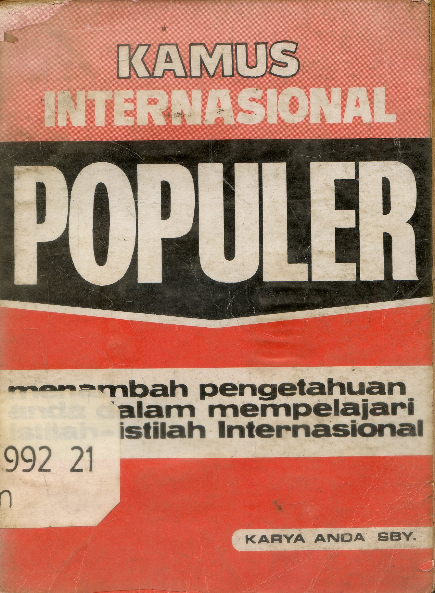 Cover Kamus internasional Populer / Redaksi Karya Anda