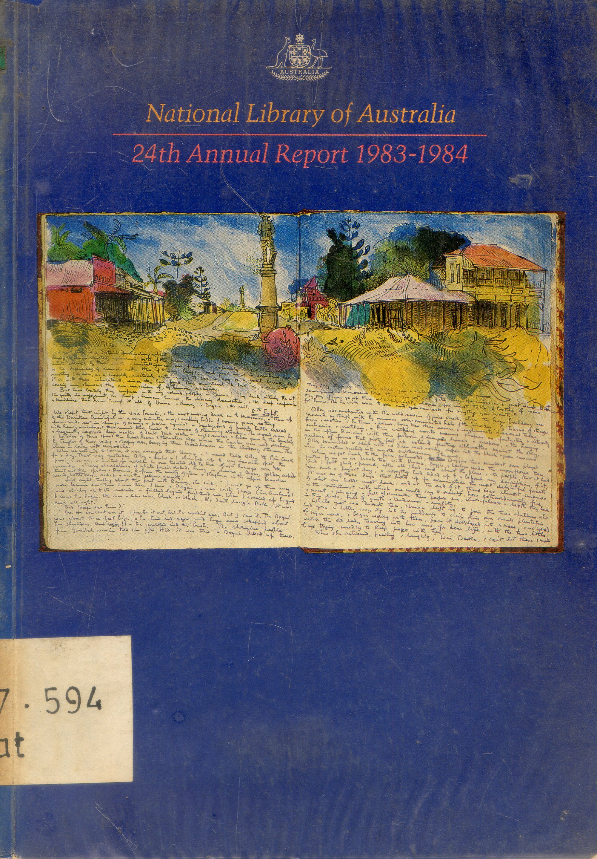 Cover National Library Of Australia : 24th Annual Report 1983-1984 / National Library