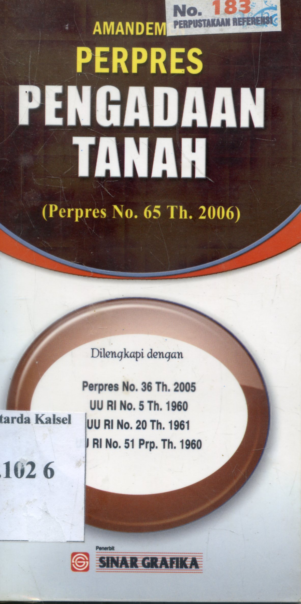 Cover Amandemen PERPRES Pengadaan tanah / Indonesia