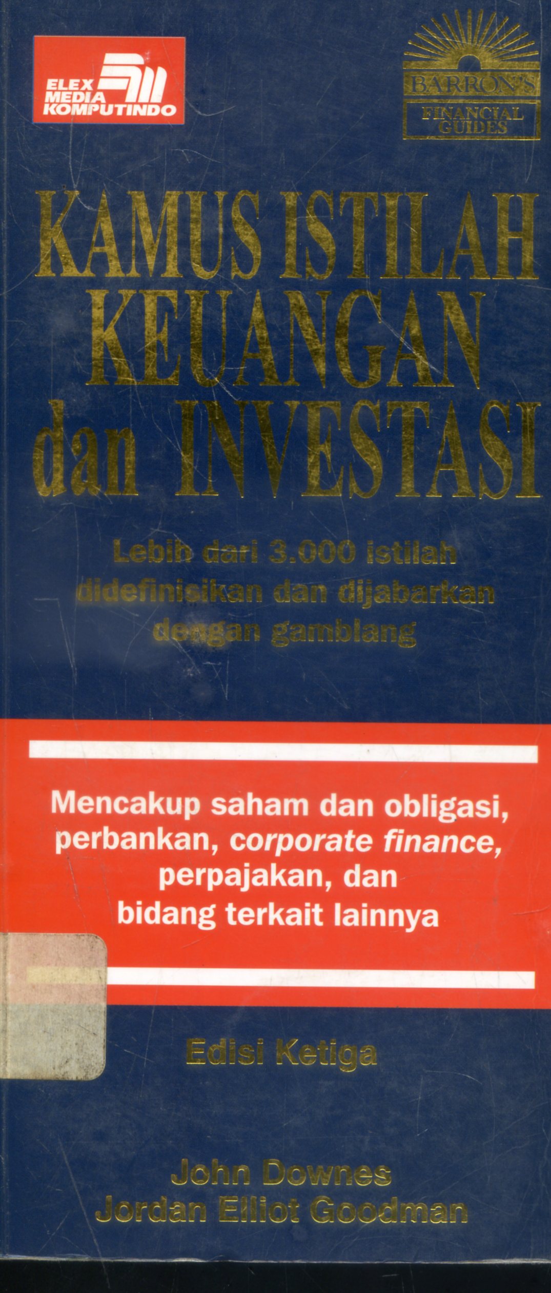Cover Kamus Istilah Keuangan dan Investasi / John Downes