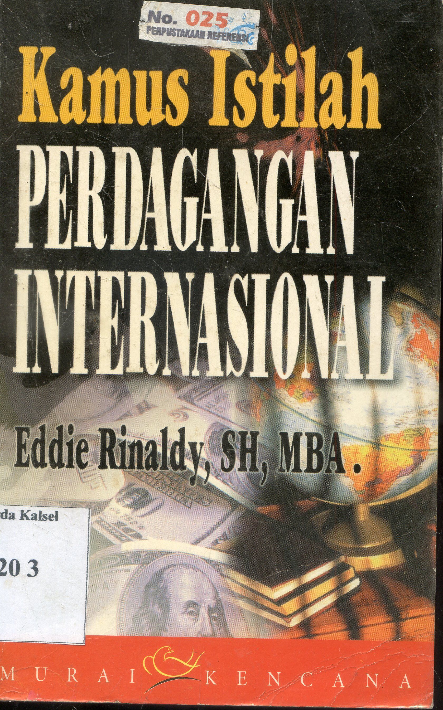 Cover Kamus Istilah : Perdangangan Internasional / Eddie Rinaldy