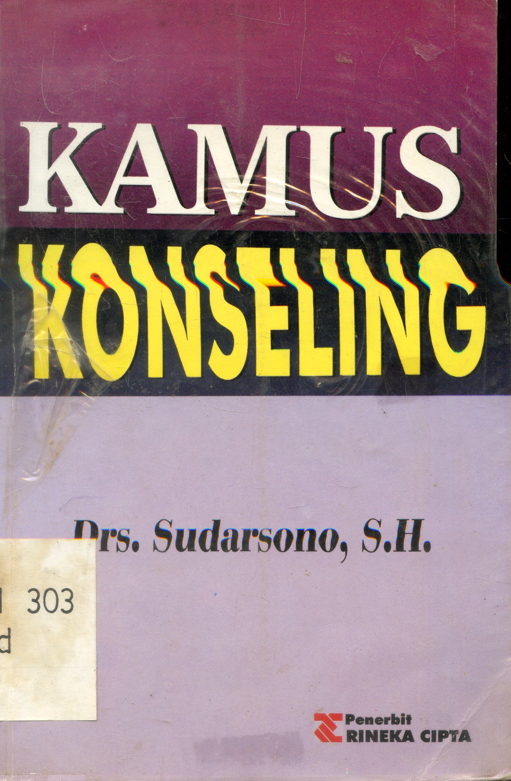 Cover Kamus : Konseling / Sudarsono
