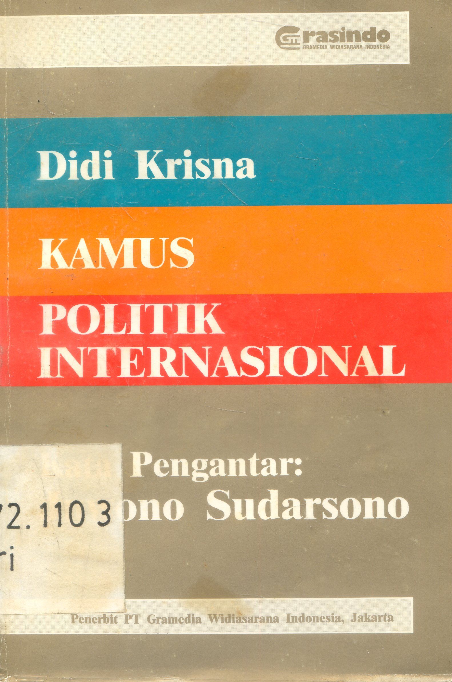 Cover Kamus : Politik Internasinal / Didi krisna