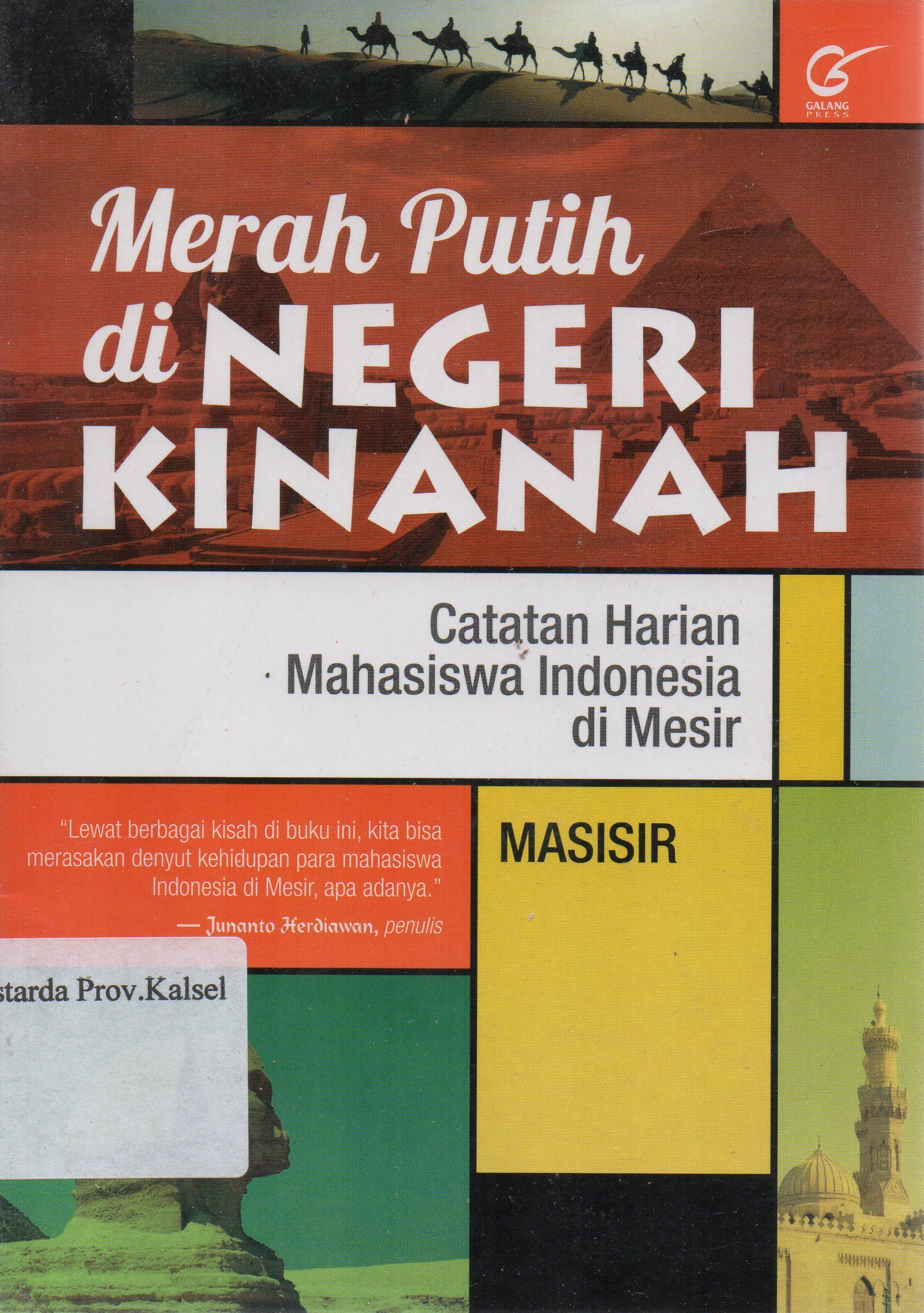 Cover Merah putih di negeri Kinanah / Masisir ; penyunting, Sophi Mou.