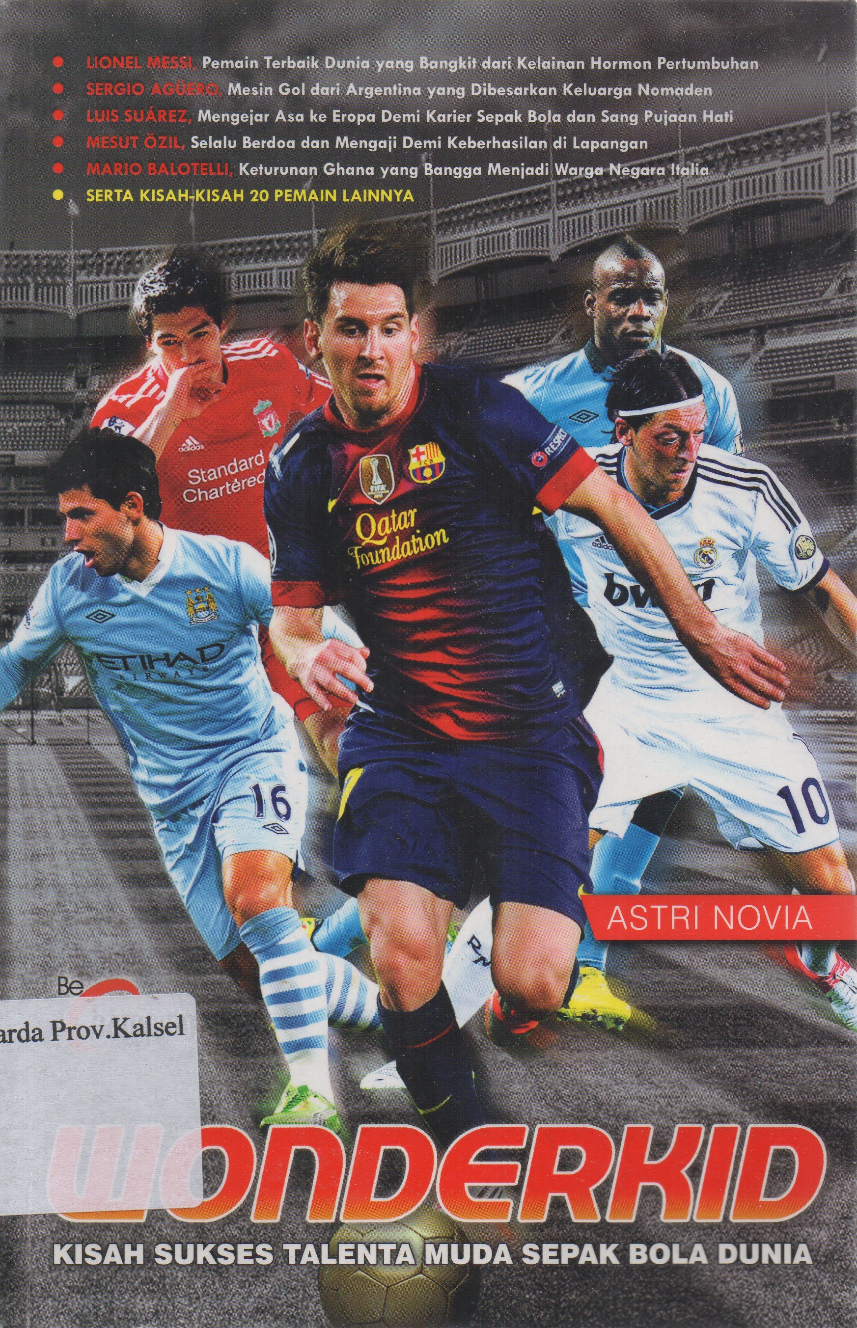 Cover Wonderkid : kisah sukses talenta muda sepak bola dunia / Astri Novia.