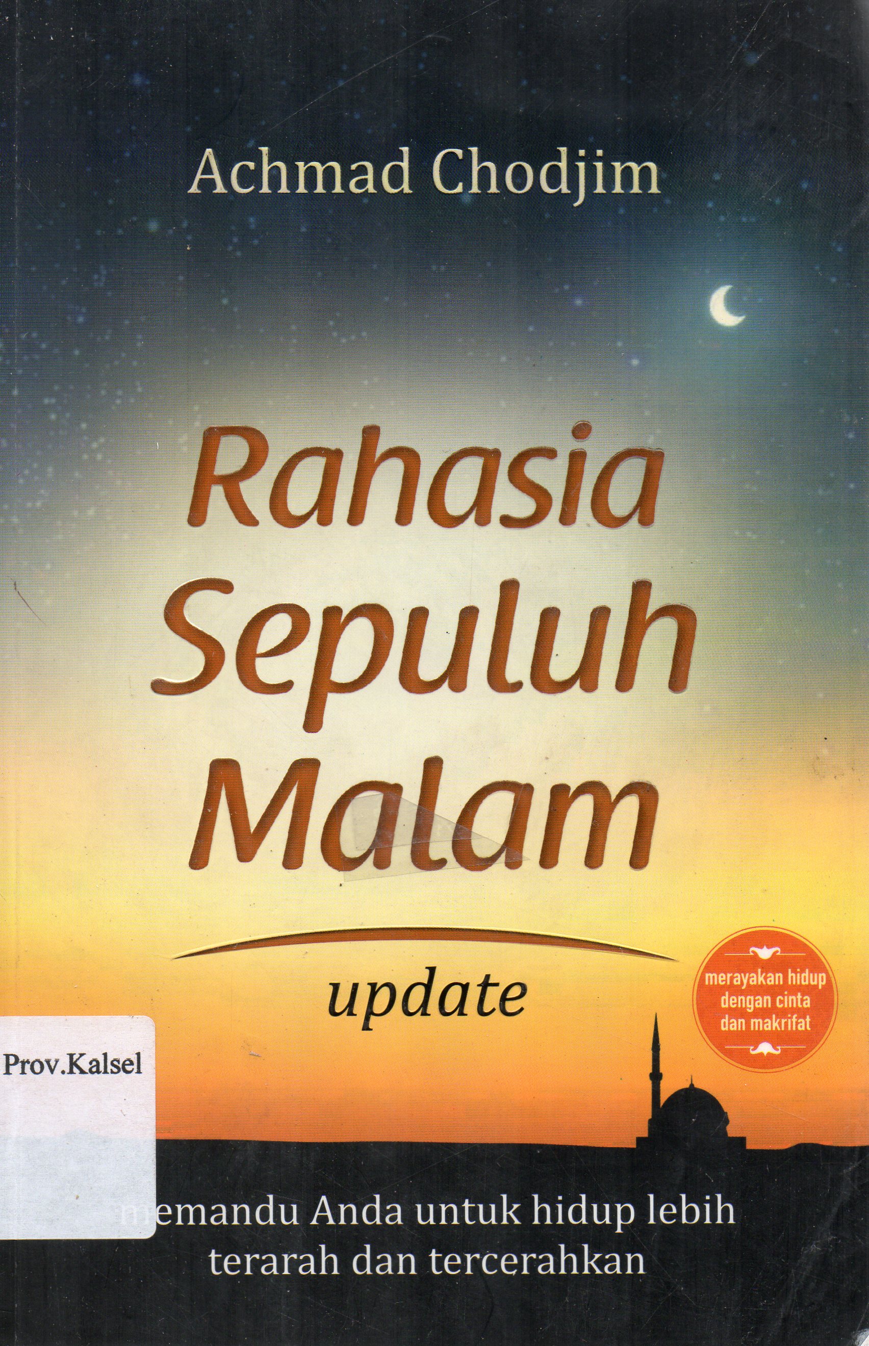 Cover Rahasia Sepuluh Malam / Achmad Chodjim.