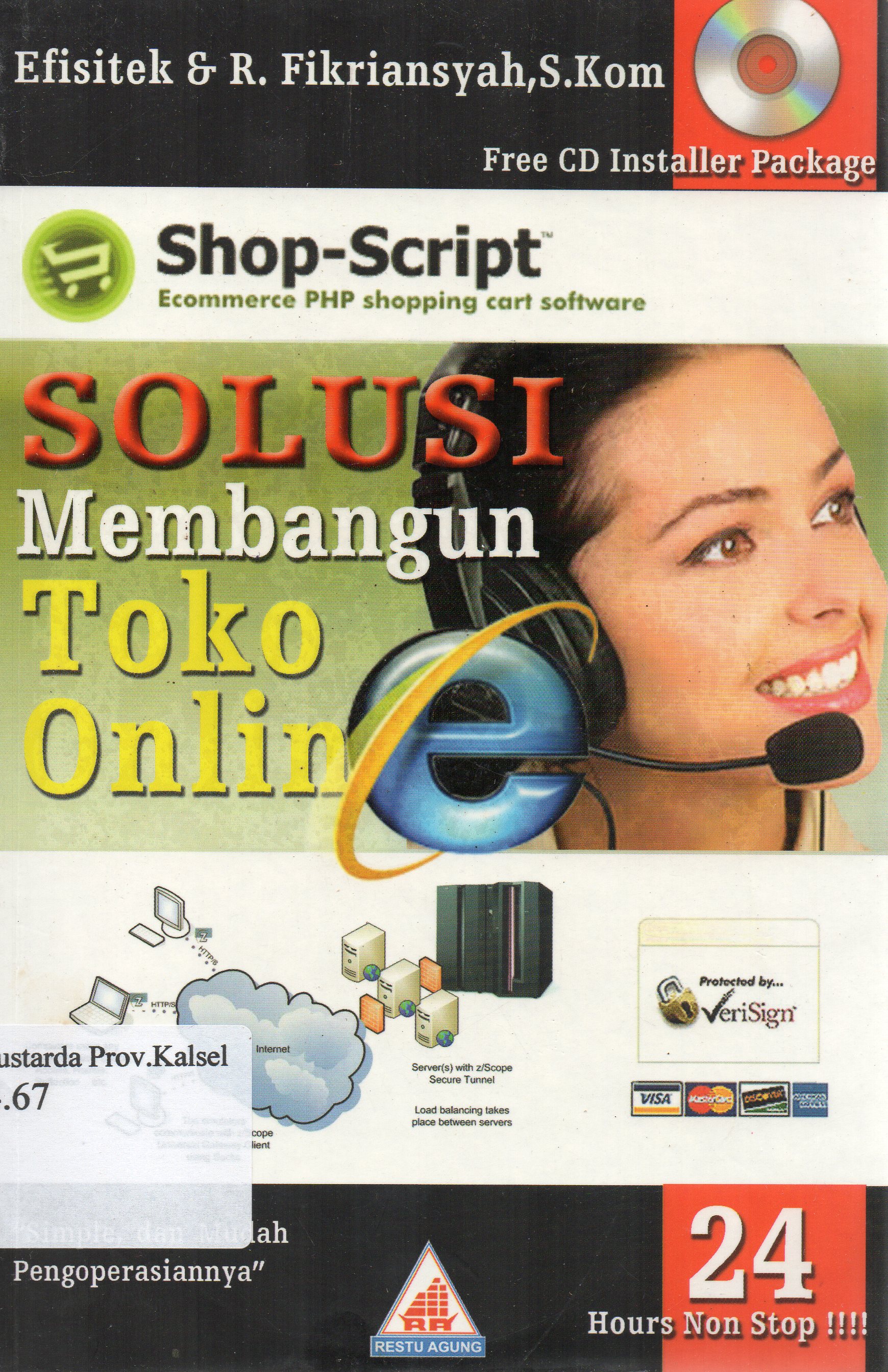 Cover Solusi membangun toko online / Efisitek, R.Fikriansyah.