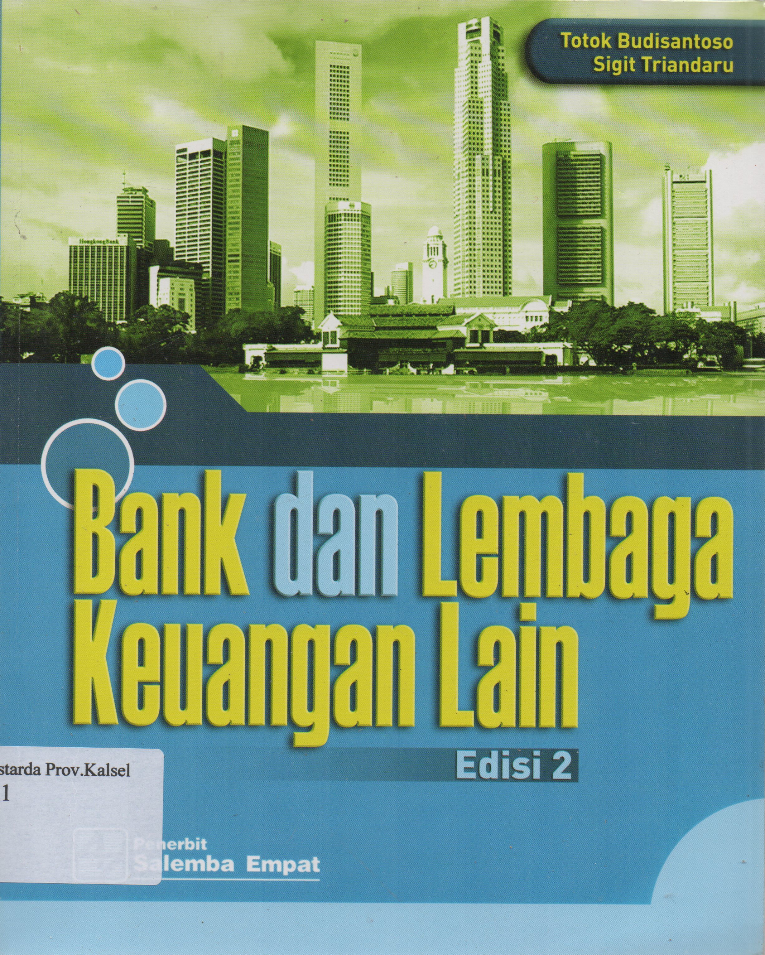 Cover Bank dan lembaga keuangan lain / Totok Budi Santoso, Sigit Triandaru.