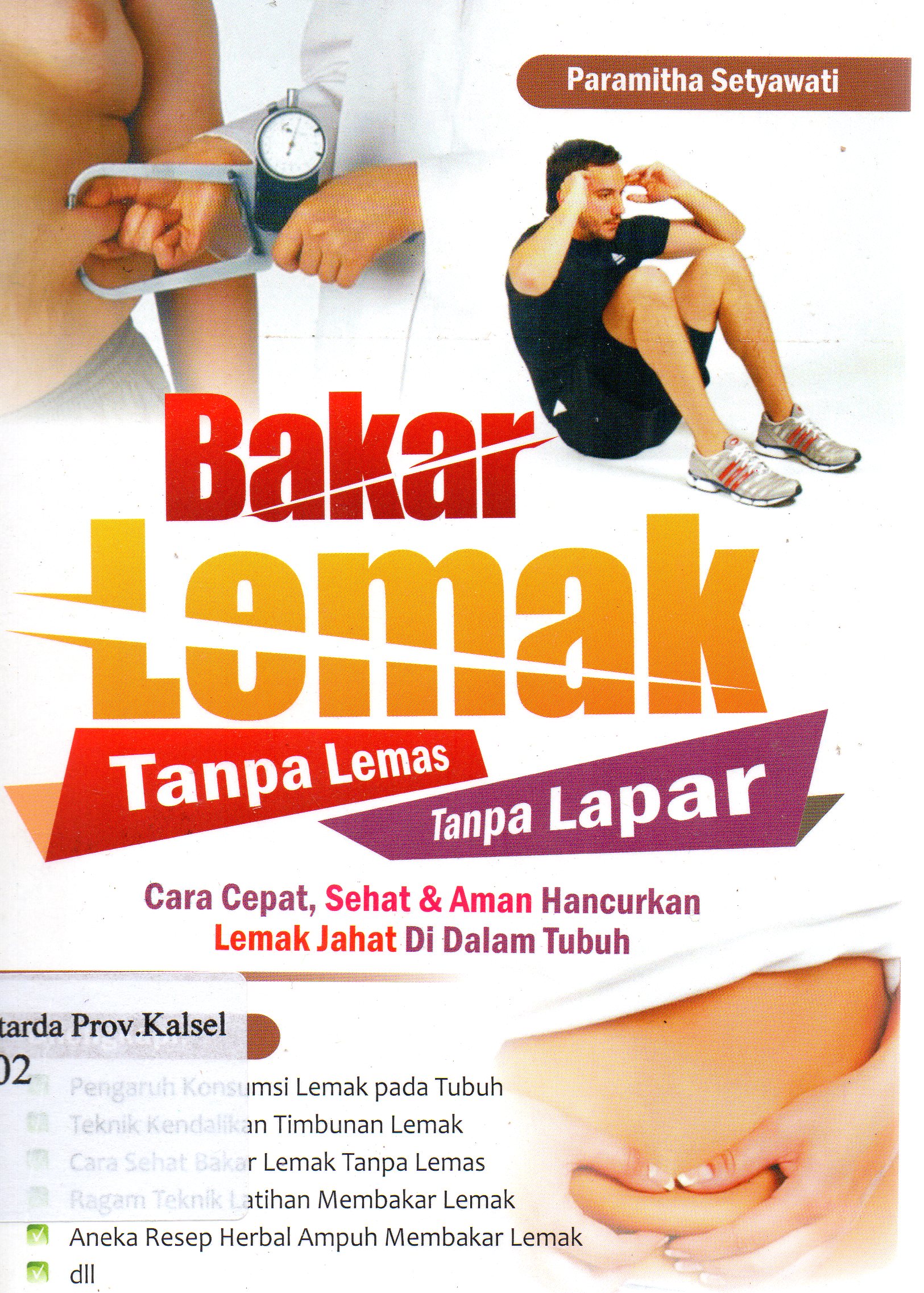 Cover Bakar lemak tanpa lapar : Cara cepat sehat dan aman hancurkan lemak jahat di dalam tubuh / Paramitha Setyawati ; editor, Adhan MK.