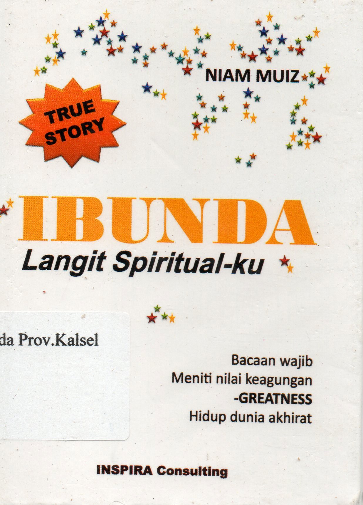 Cover Ibunda langit spiritual-ku / Niam Muiz.