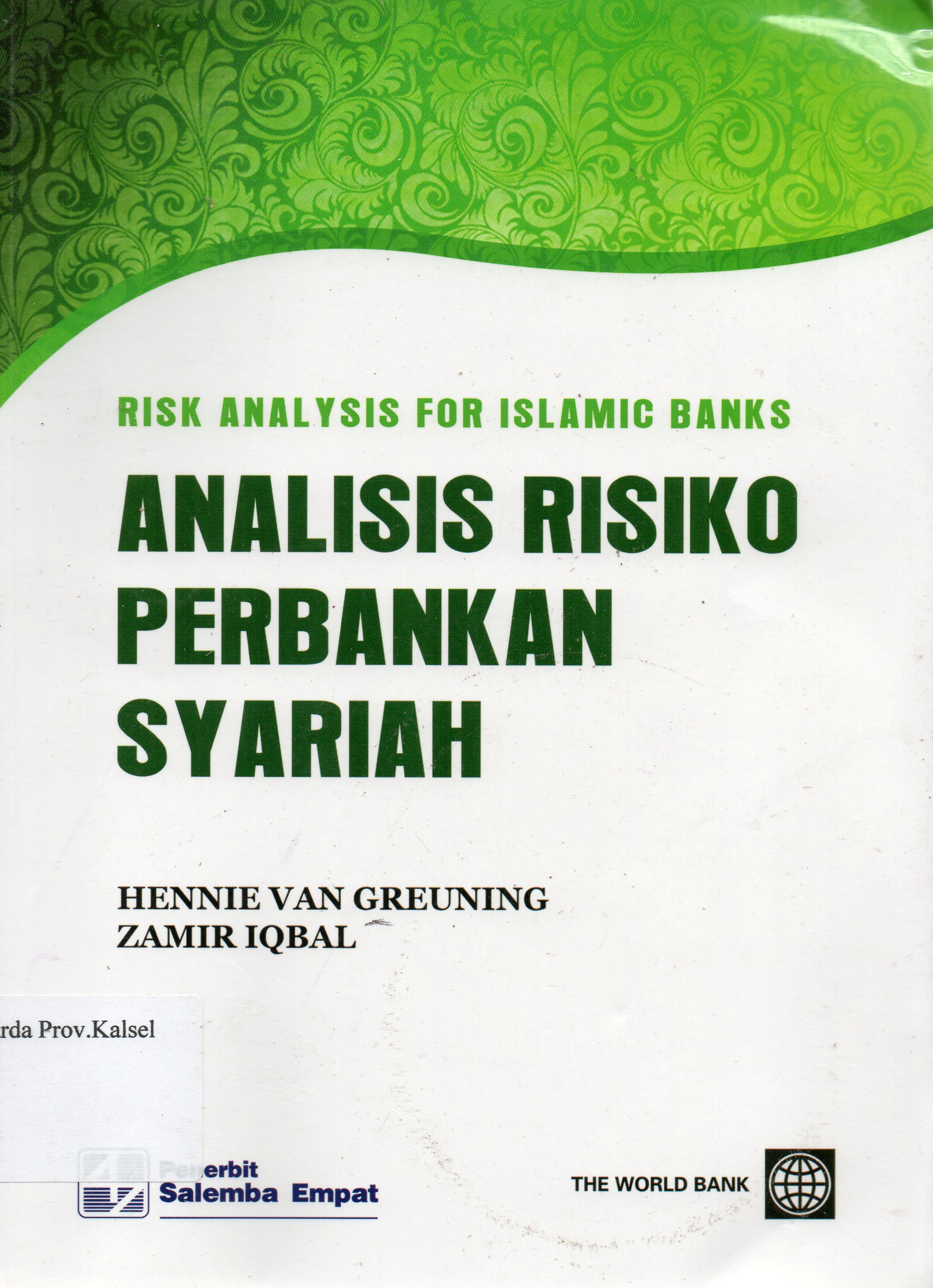 Cover Analisis Risiko Perbankan Syariah / Hennie van Greuning, Zamir Iqbal.