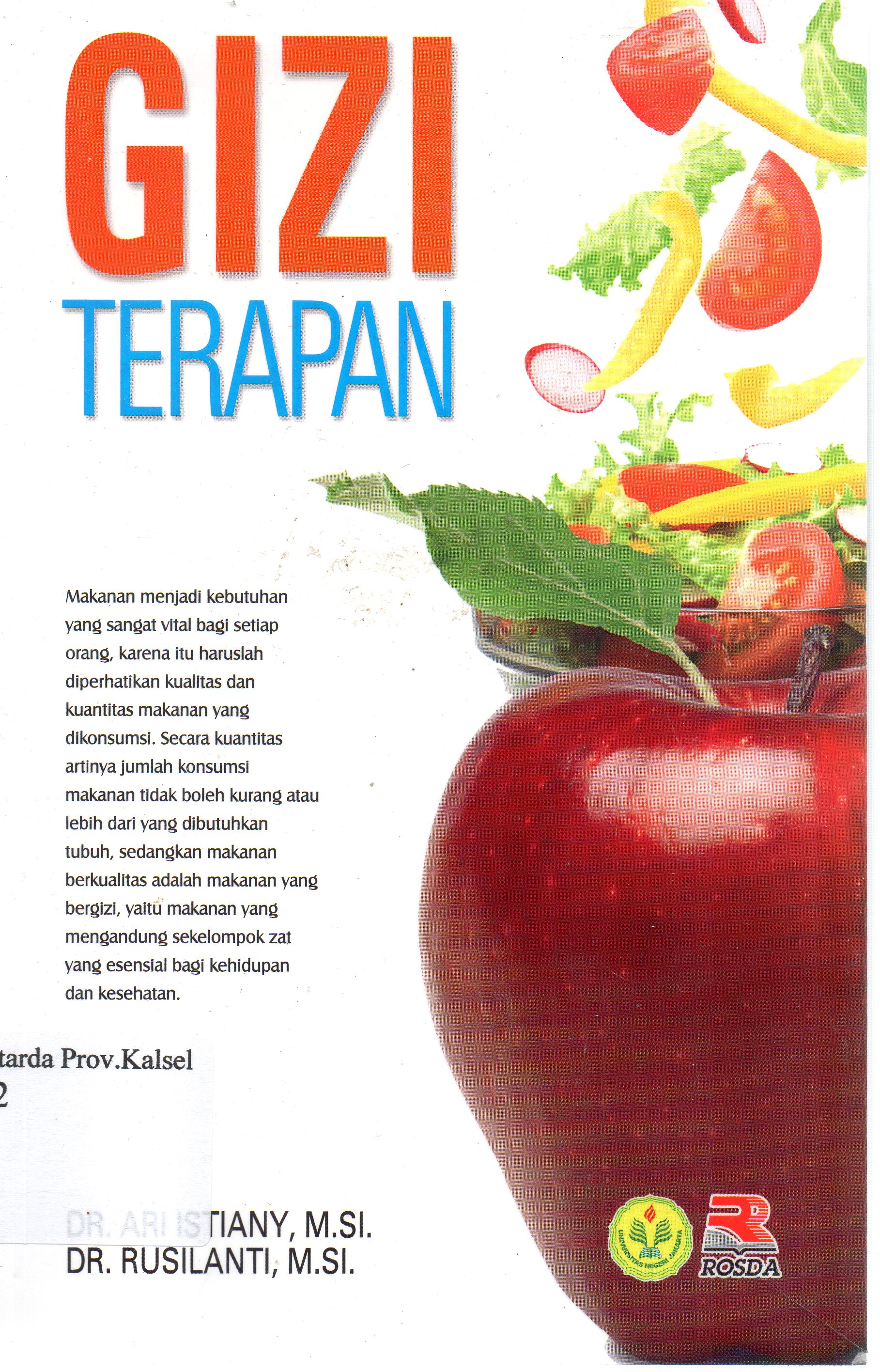 Cover Gizi Terapan / Ari Istiany, Rusilanti.