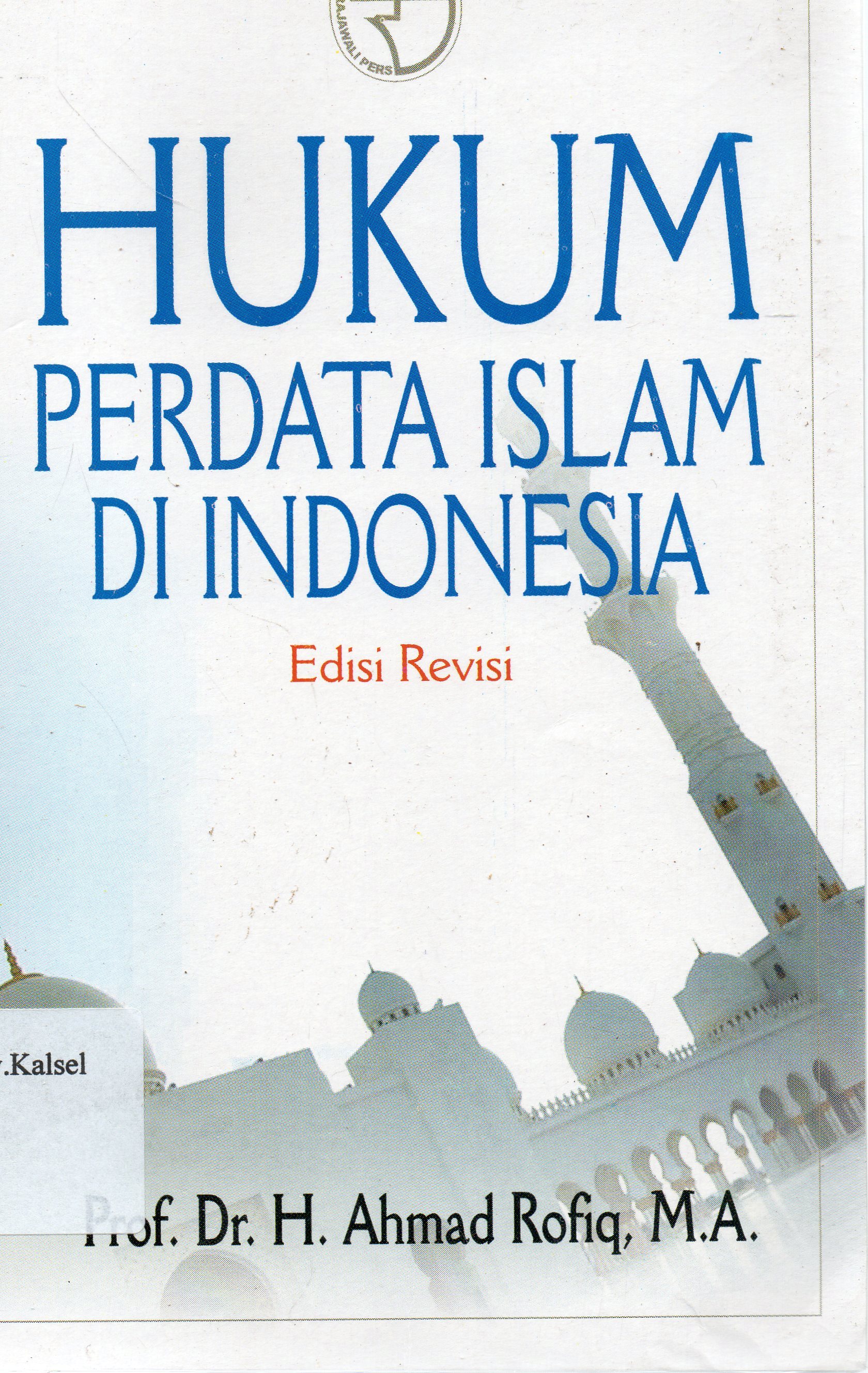 Cover Hukum Perdata Islam di Indonesia / H. Ahmad Rofiq.