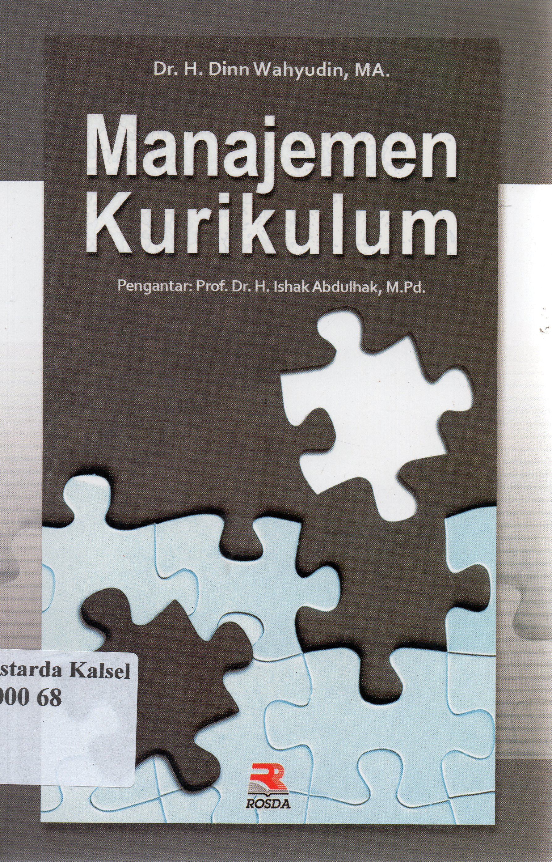 Cover Manajemen Kurikulum / H. Dinn Wahyudin ; Editor, Nita