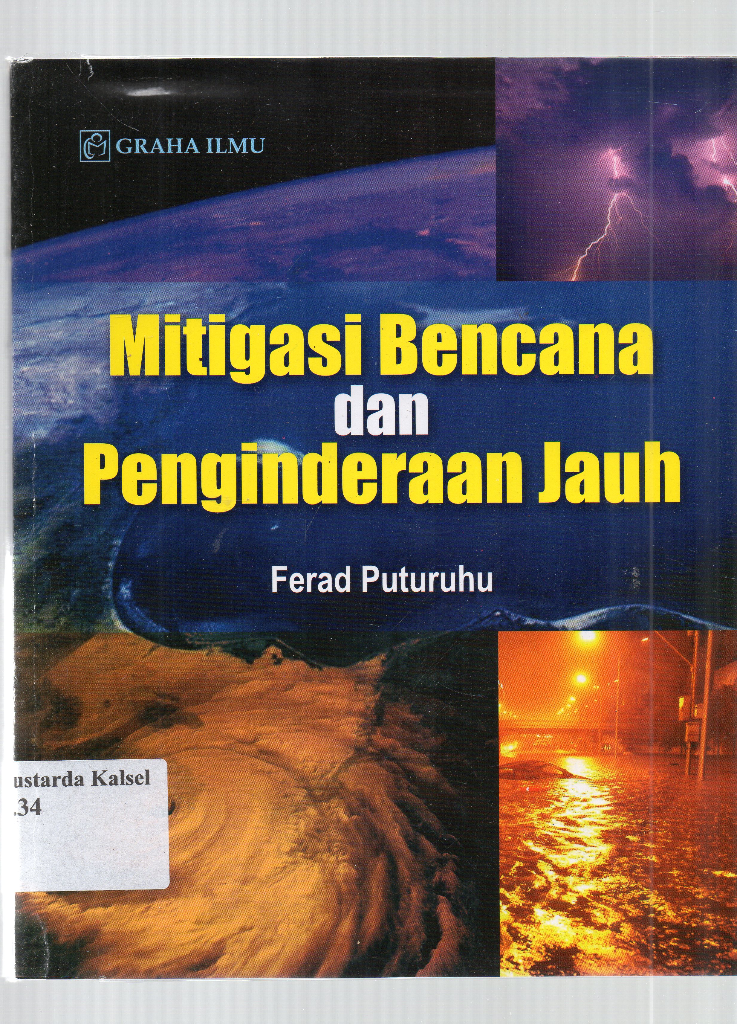 Cover Mitigasi bencana dan penginderaan jauh / Ferad Puturuhu.
