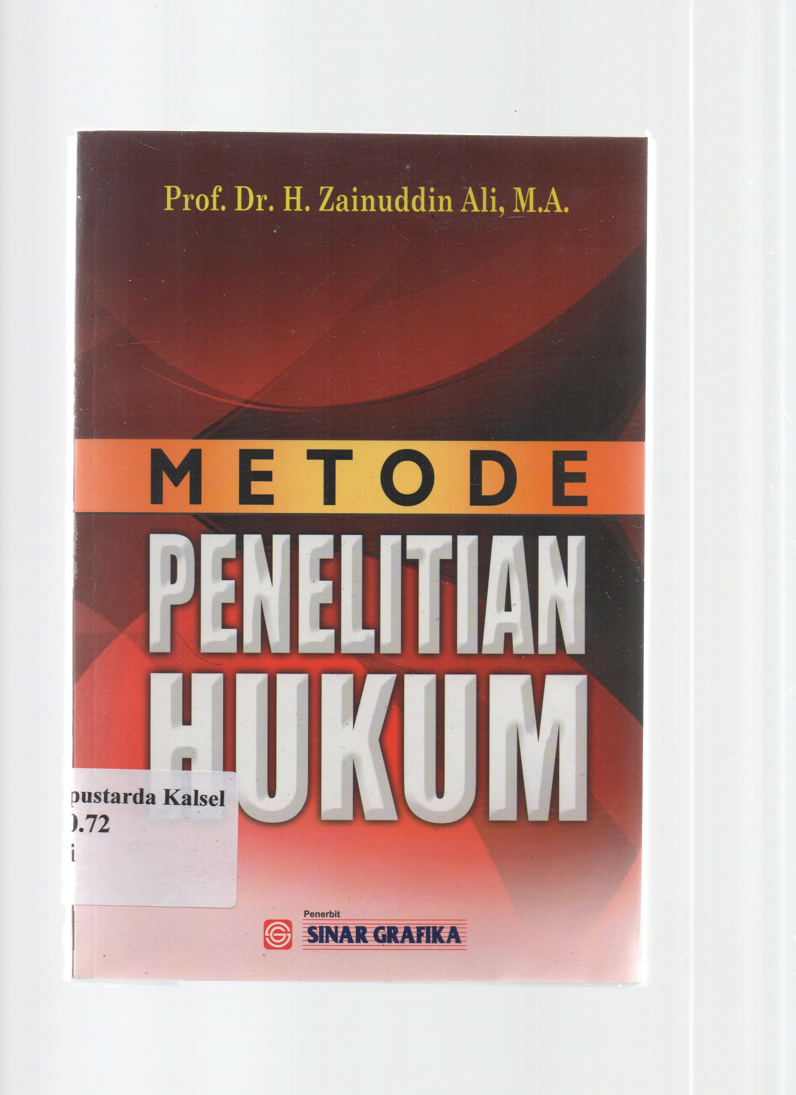 Cover Metode Penelitian Hukum