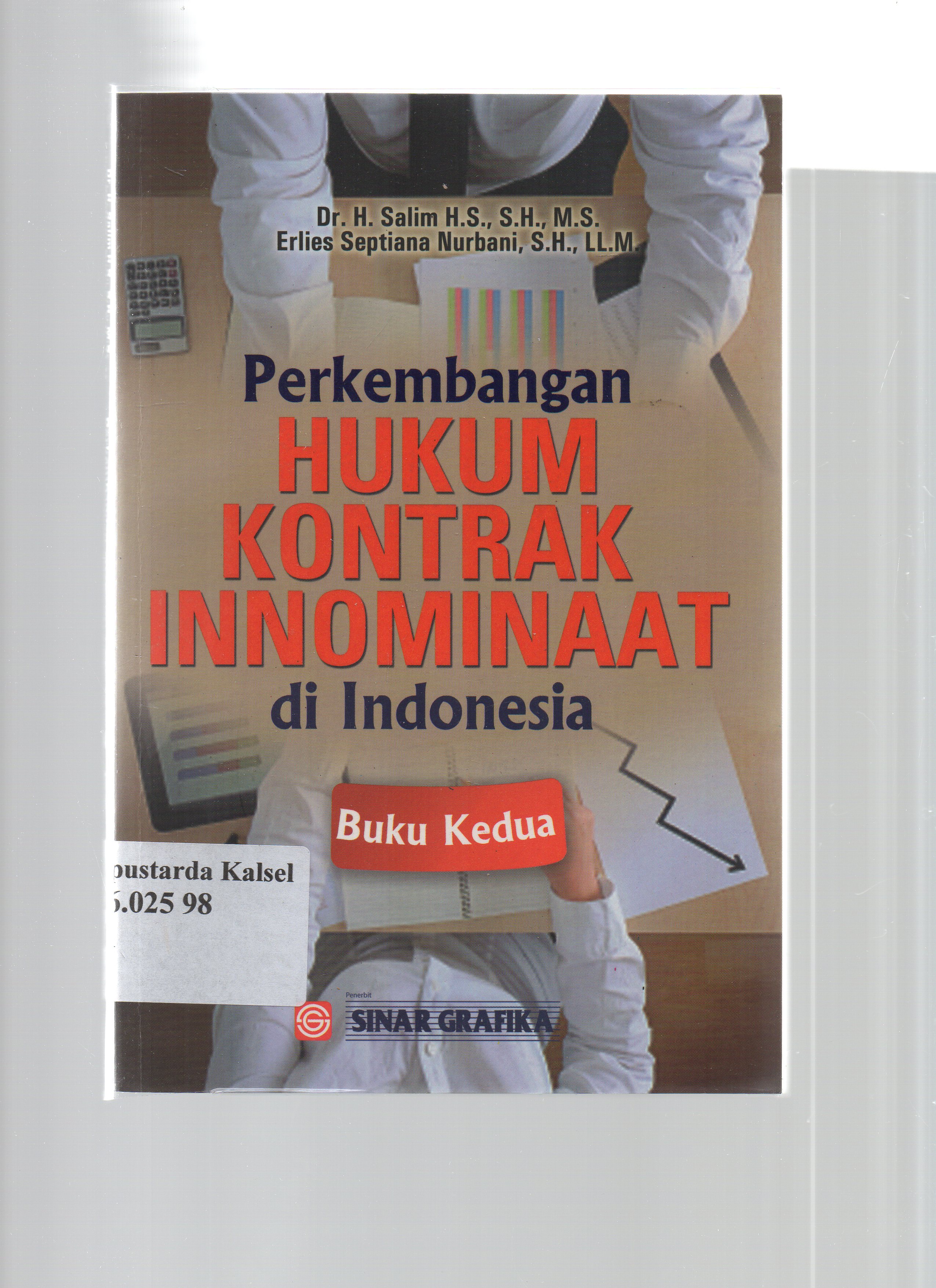 Cover Perkembangan Hukum Kontrak Innominaat di Indonesia / H. Salim, Erlies Septiana Nurbani ; editor, Ihsan dan Tarmizi