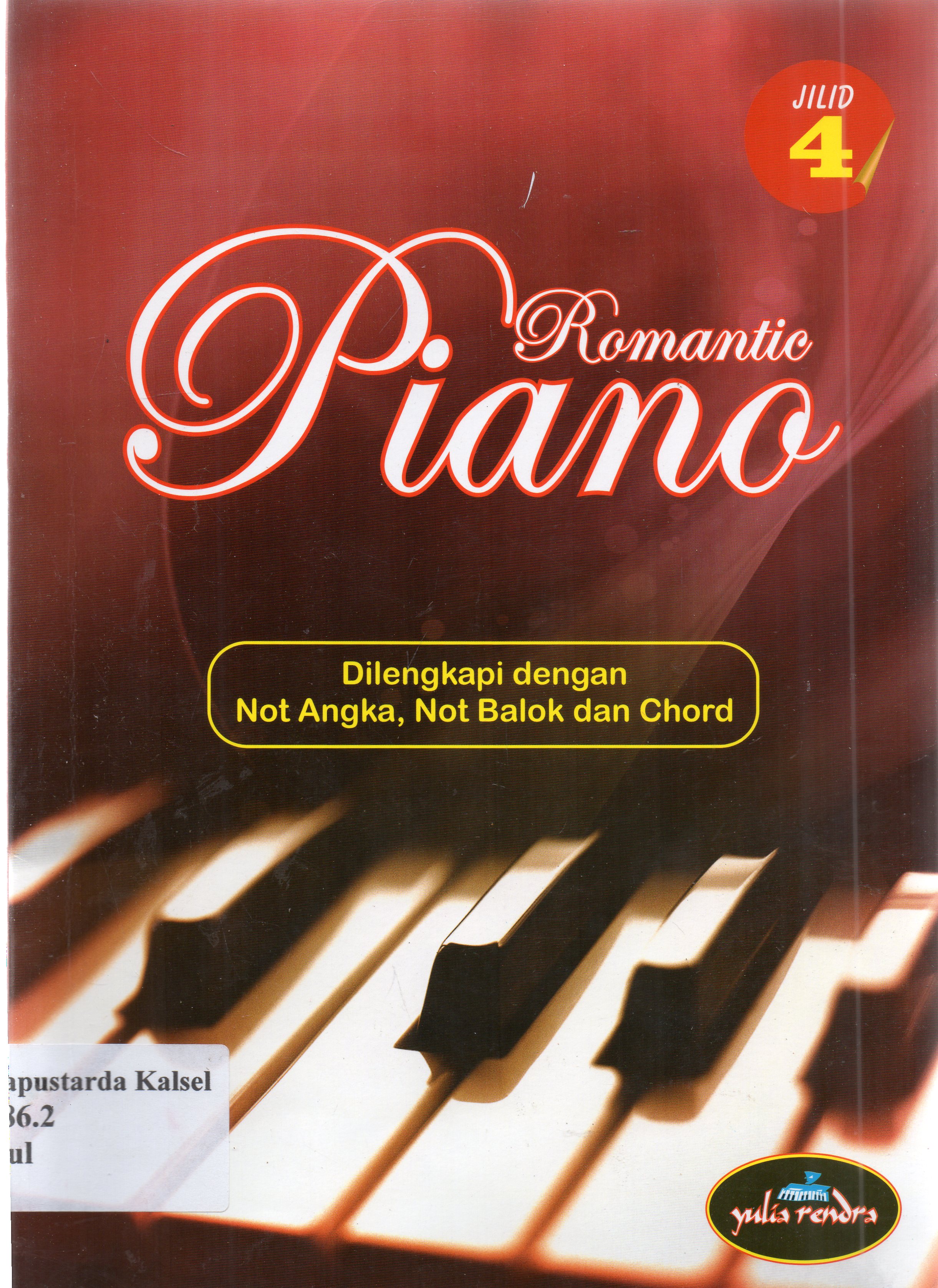 Cover Romantic piano jilid 4 / Yulia Rendra
