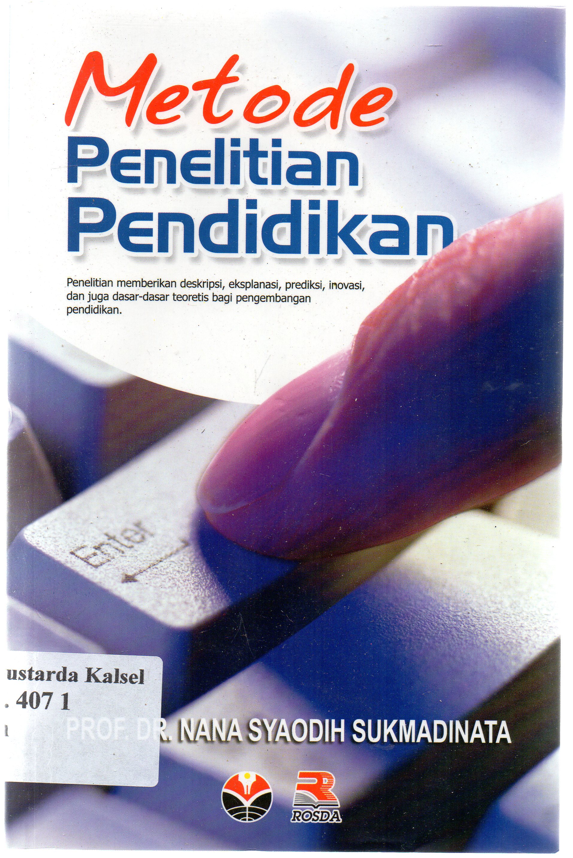 Cover Metode penelitian pendidikan / Nana Syaodih Sukmadinata