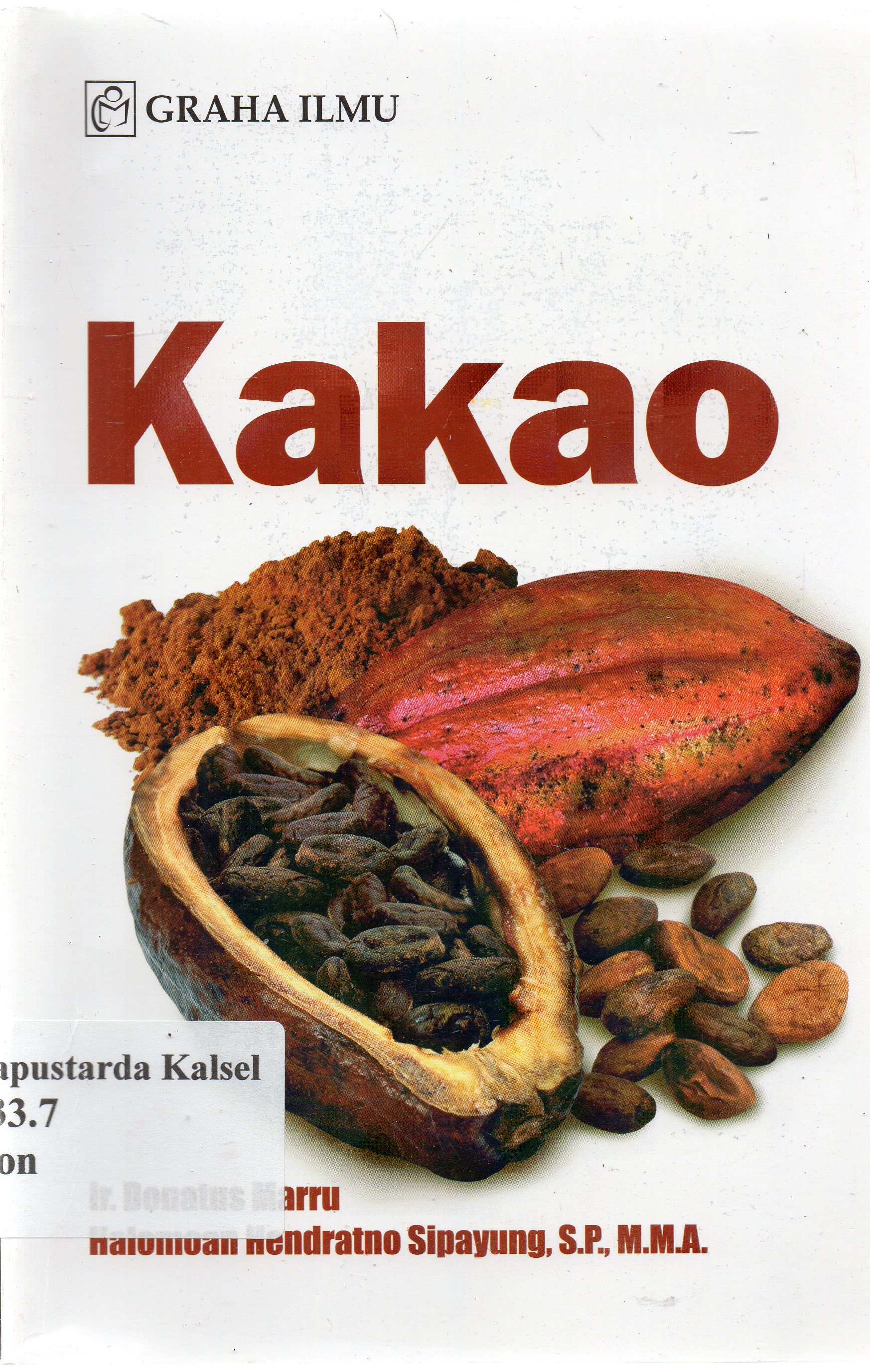 Cover Kakao / Donatus Marru, Halamoan Hendratno Sipayung.