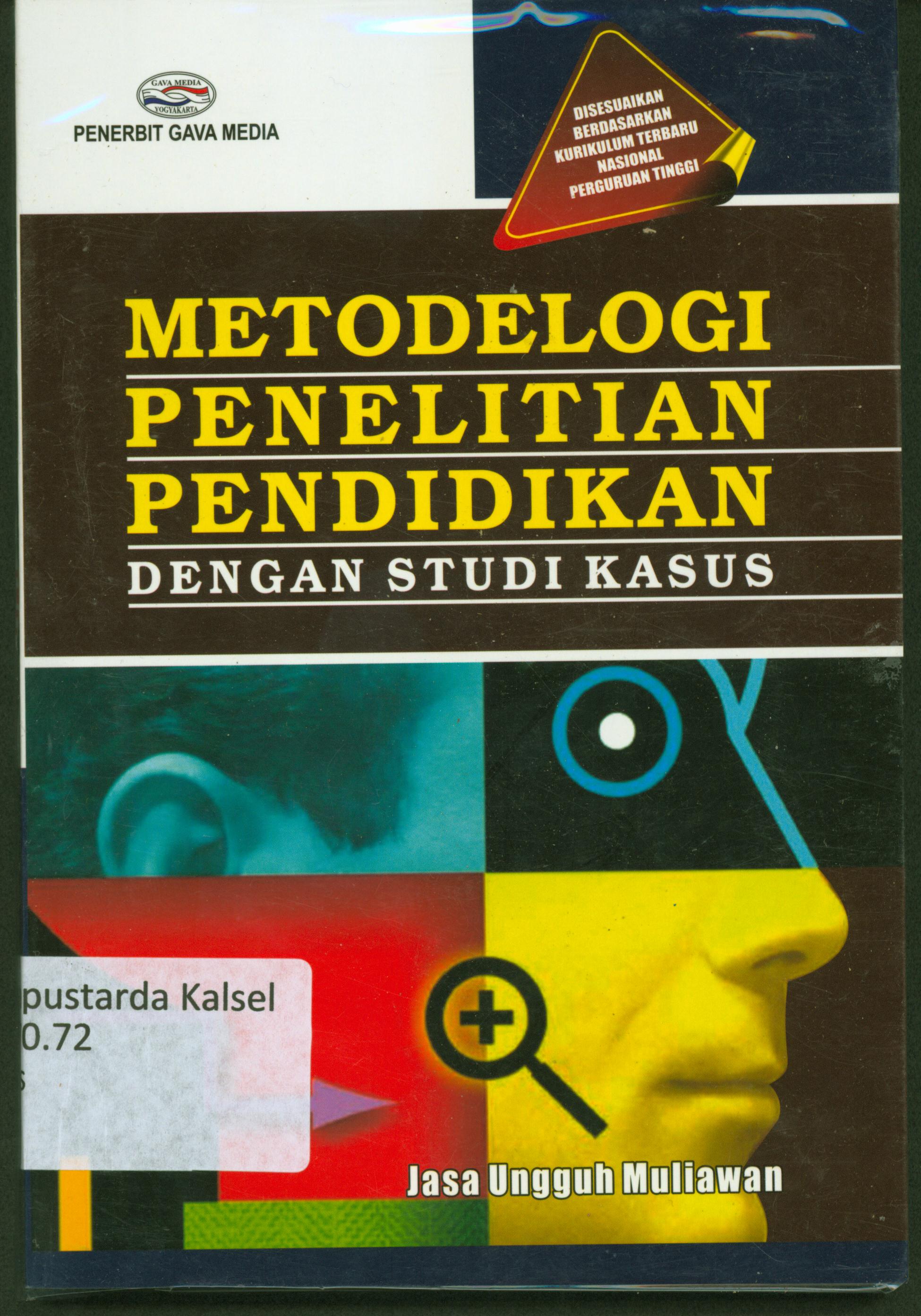 Cover Metodelogi penelitian pendidikan / penulis, Jasa Ungguh Muliawan.