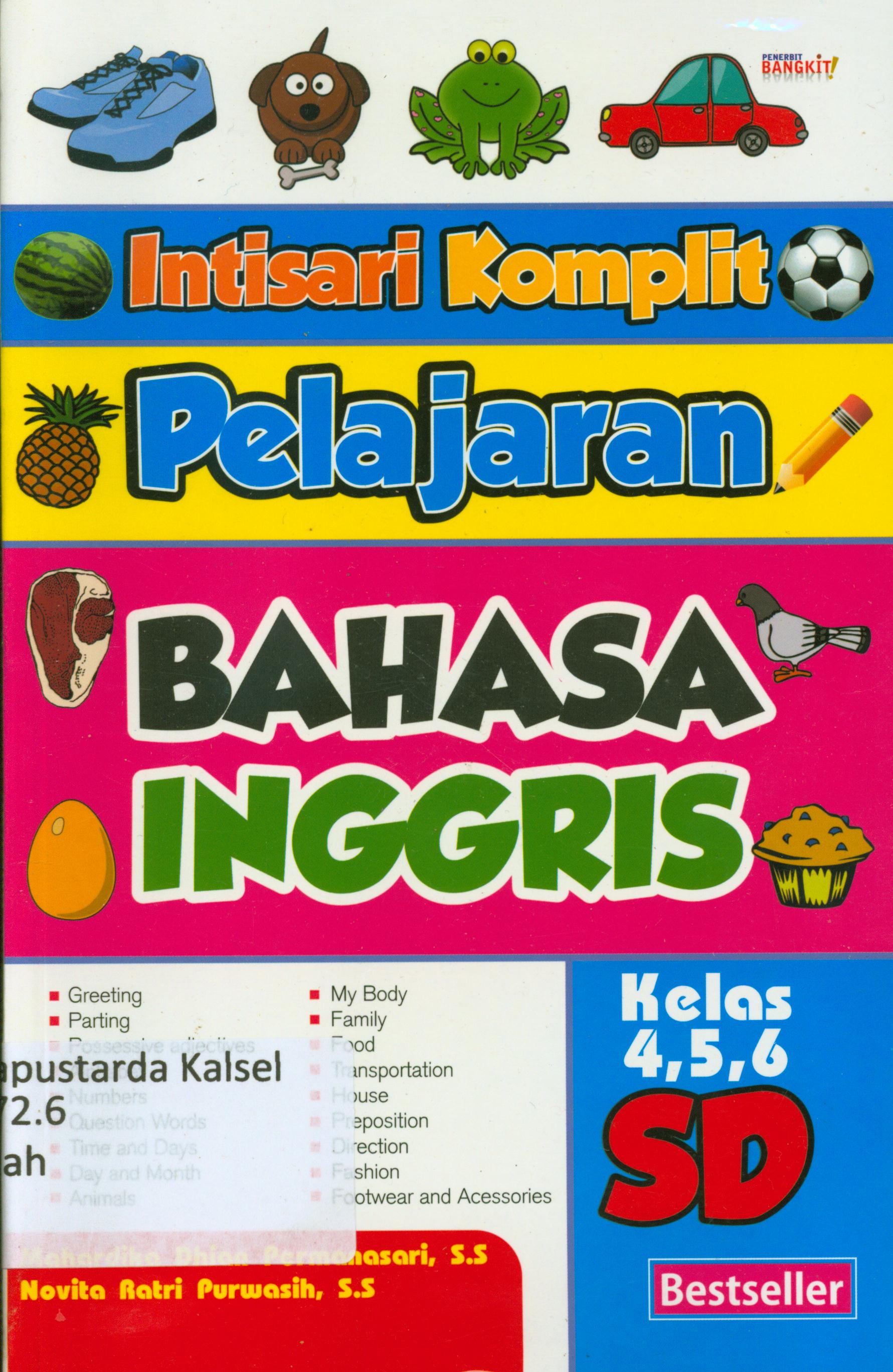 Cover Intisari komplit pelajaran bahasa Inggris / Mahardika Dhian Permanasari, Novita Ratri Purwasih