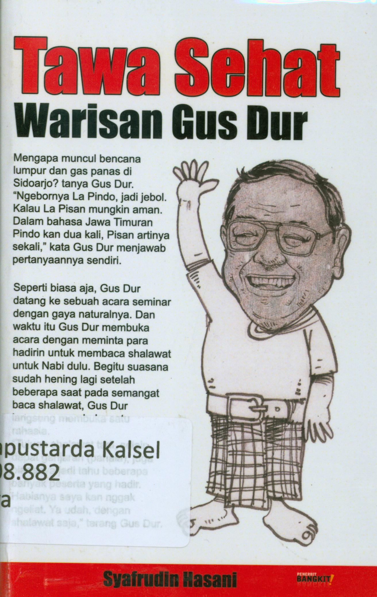 Cover Tawa sehat warisan Gus Dur / Syafrudin Hasani ; penyunting, Terry P.
